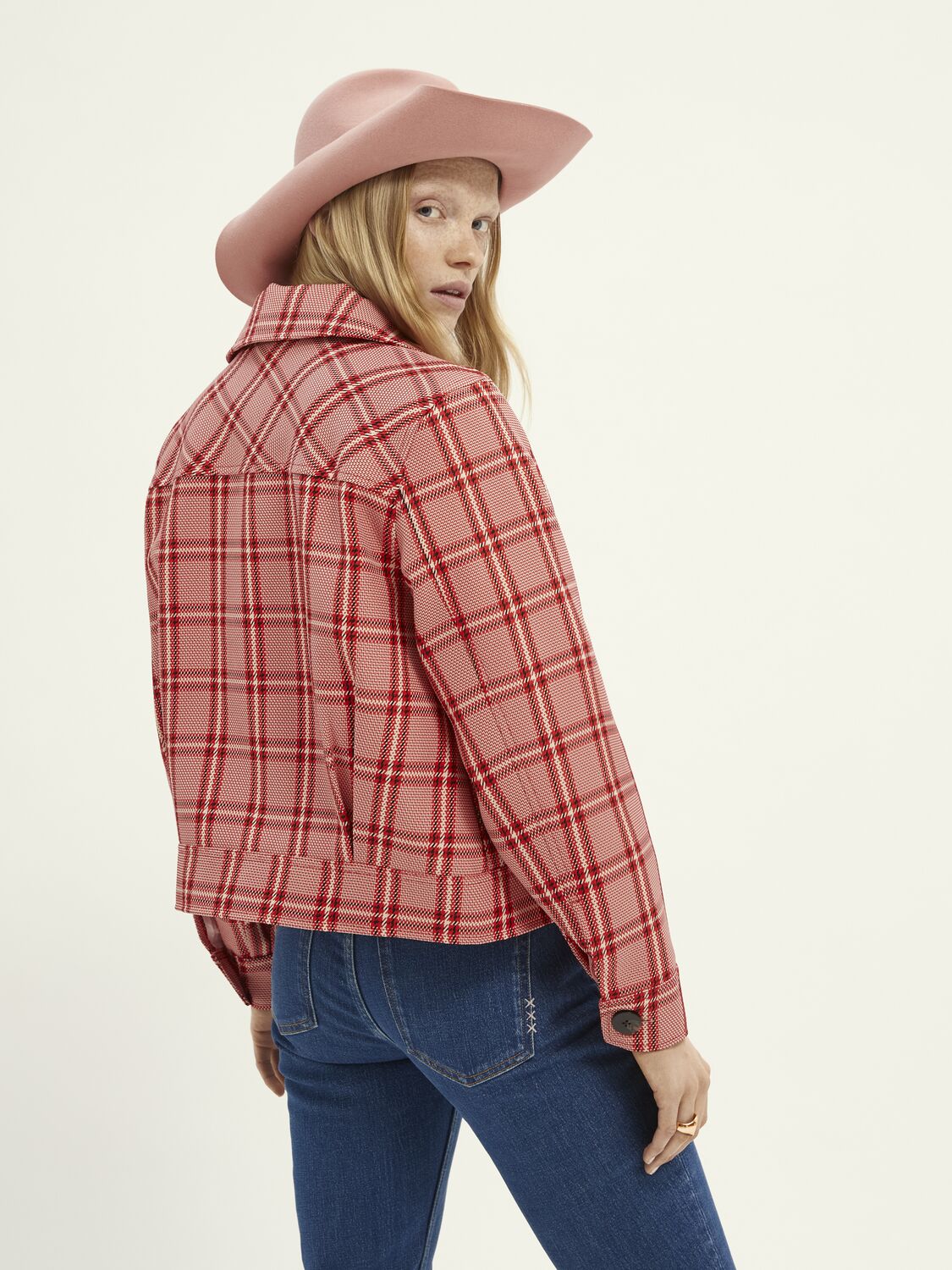 Scotch & Soda Short Checked Jacket