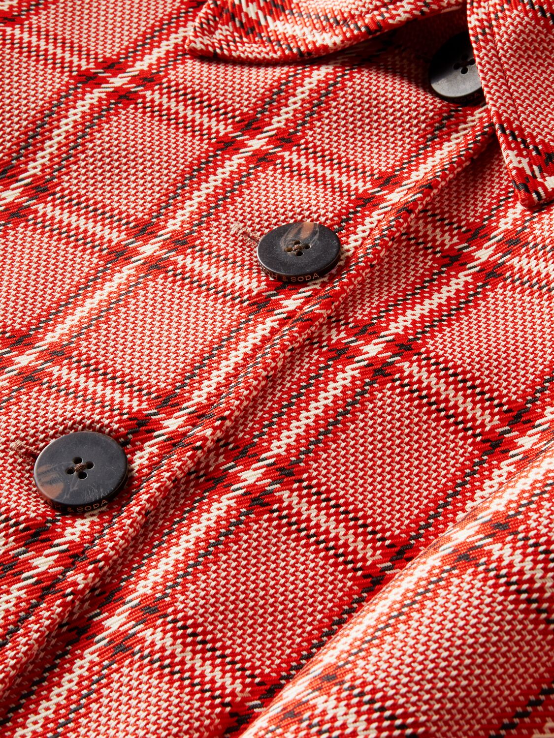 Scotch & Soda Short Checked Jacket - Image 5