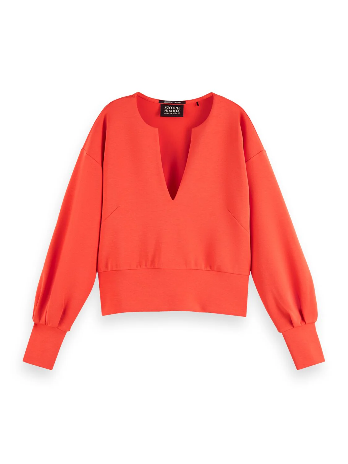 Scotch & Soda V Neck Sweatshirt In Tencela