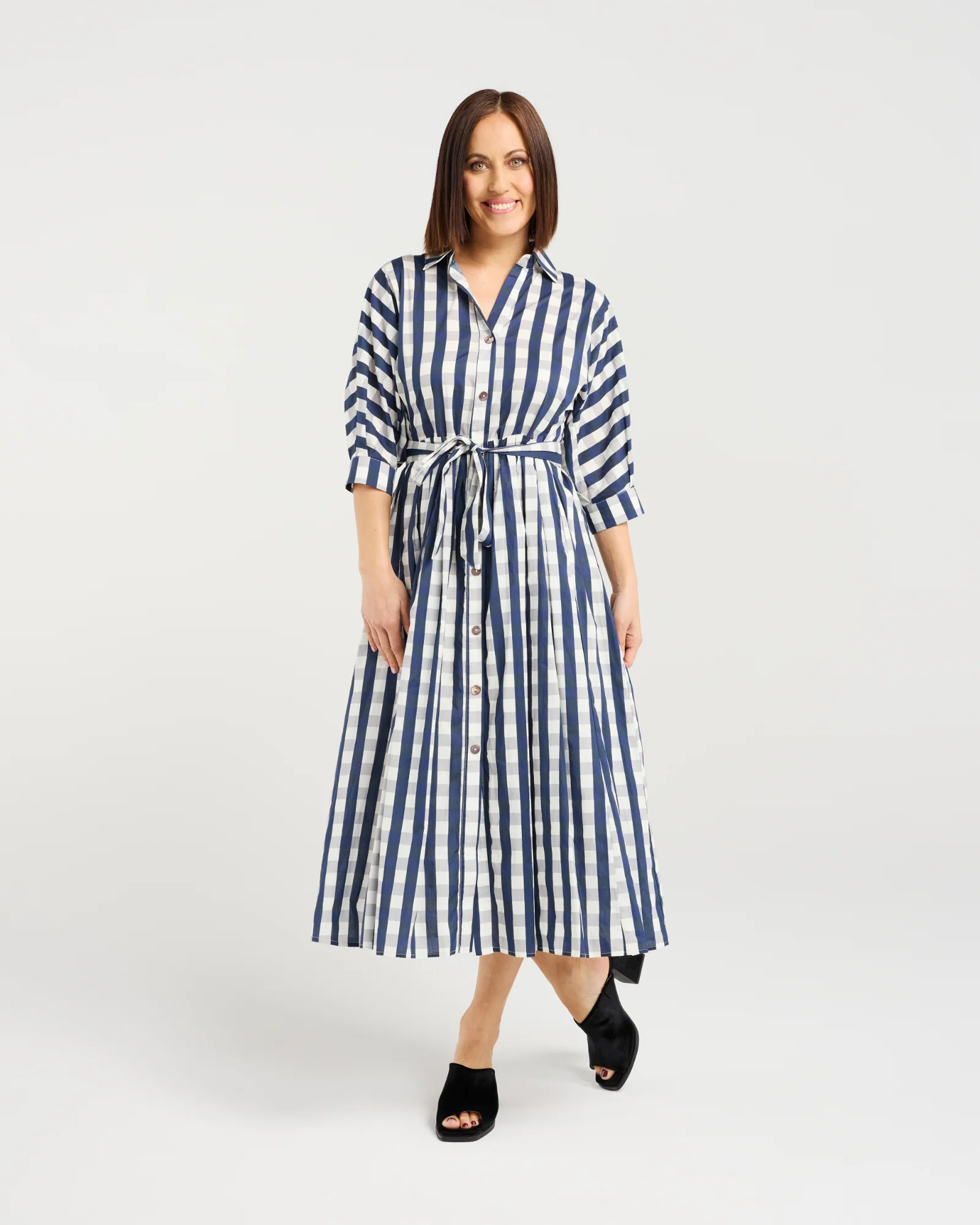 Seduce Ava Dress - Ink Check - Image 4