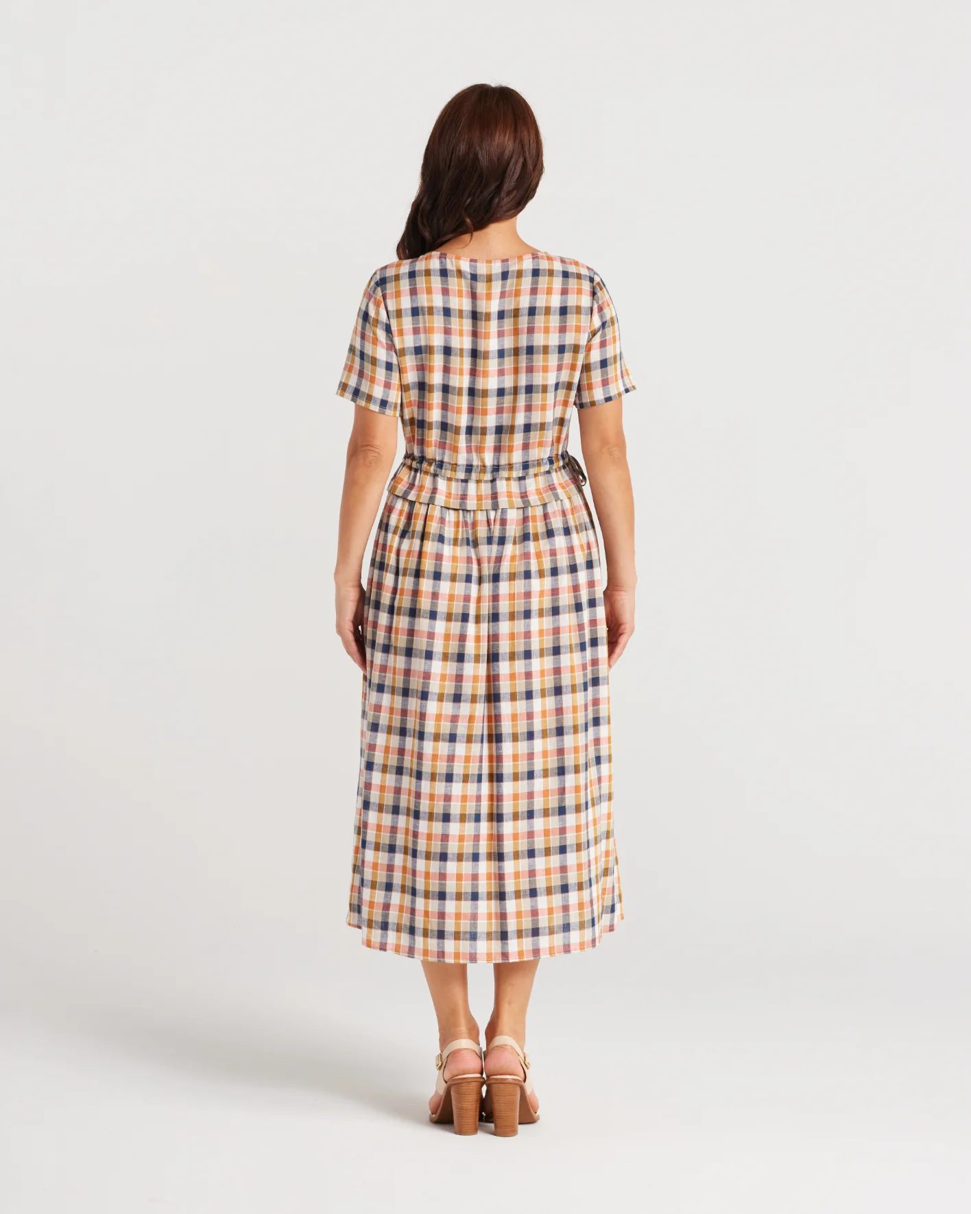 Seduce  Brodie Dress MultiCheck - Image 5