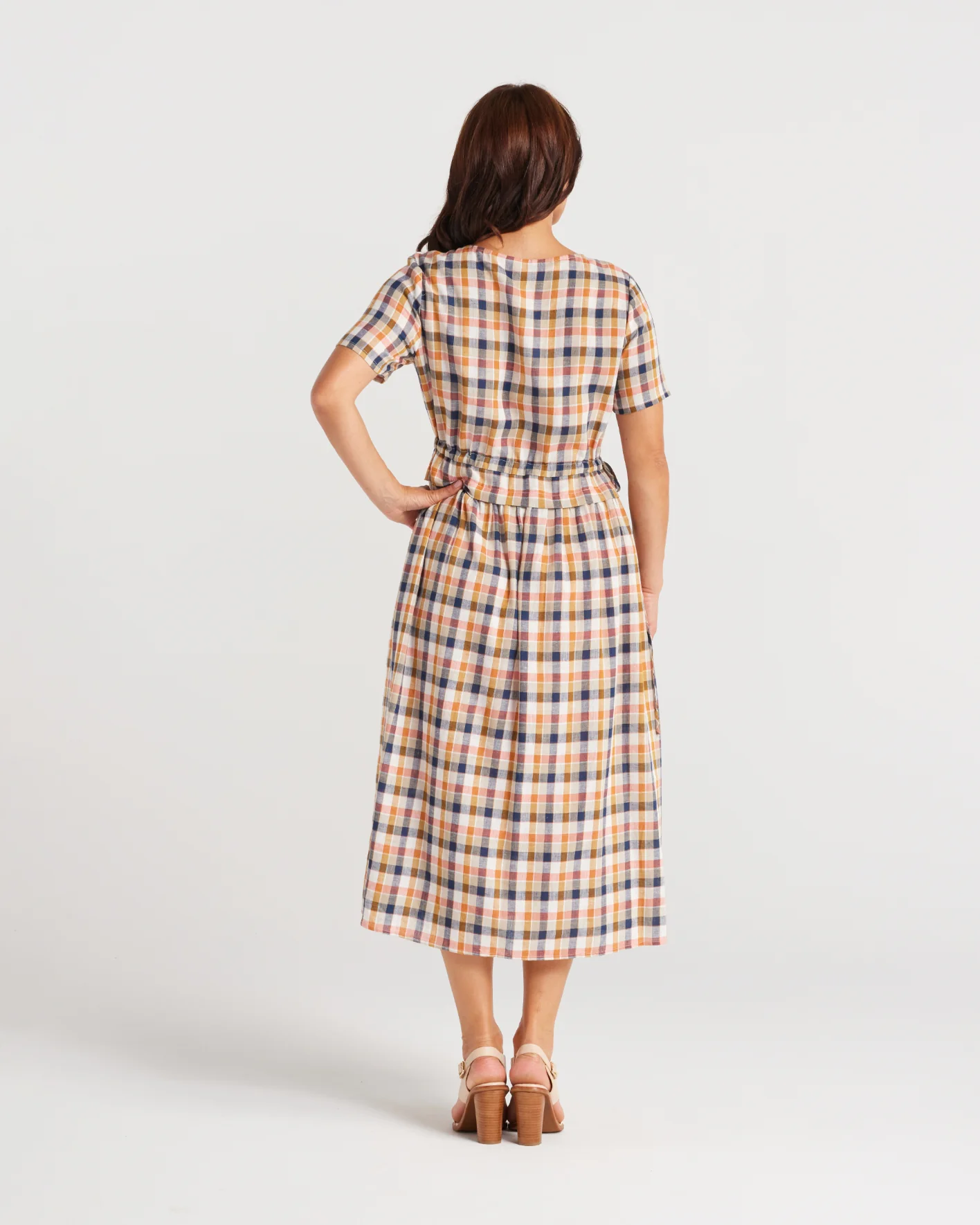 Seduce  Brodie Dress MultiCheck - Image 6