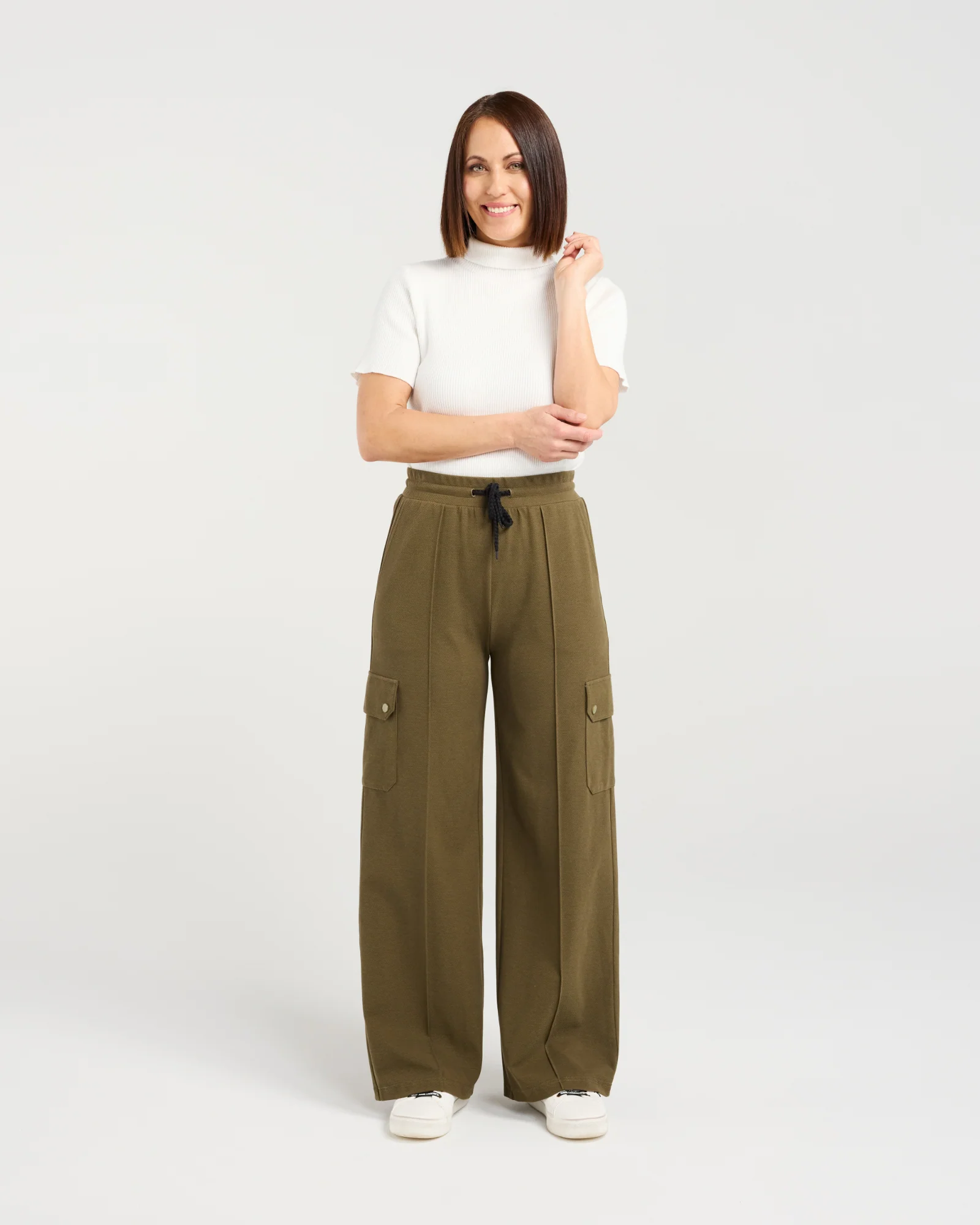 Seduce Cleo Pant Khaki - Image 2