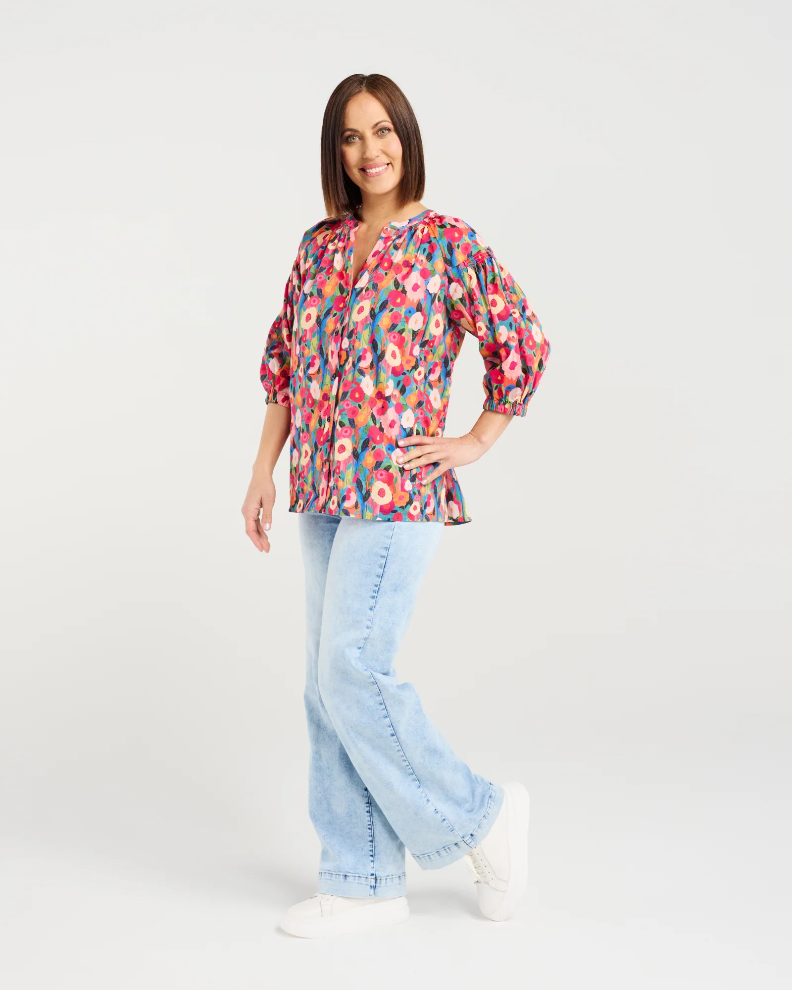 Seduce Evie Shirt = Canvas Blossom - Image 7
