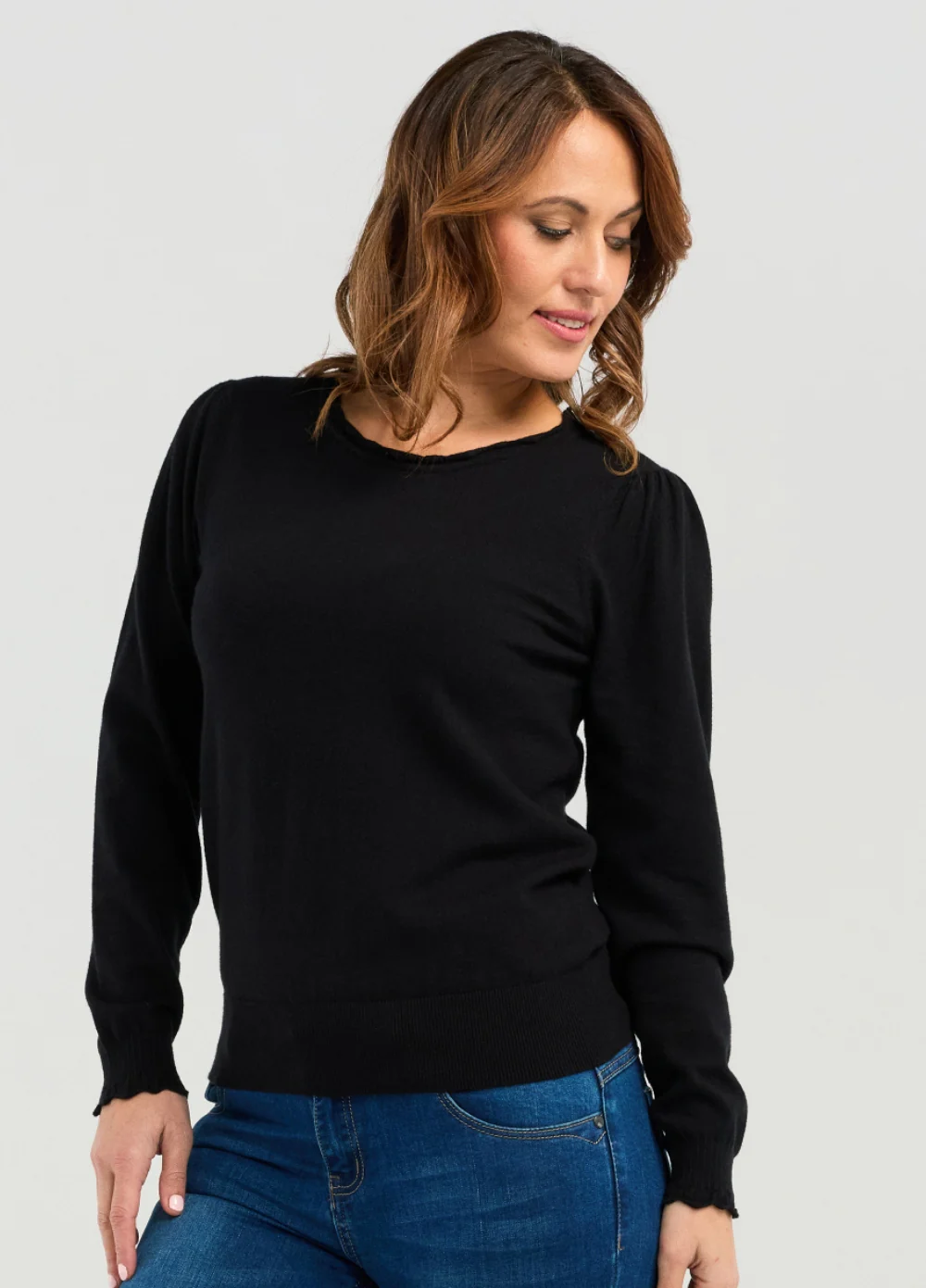 Seduce Halsey Knit- Black - Image 3