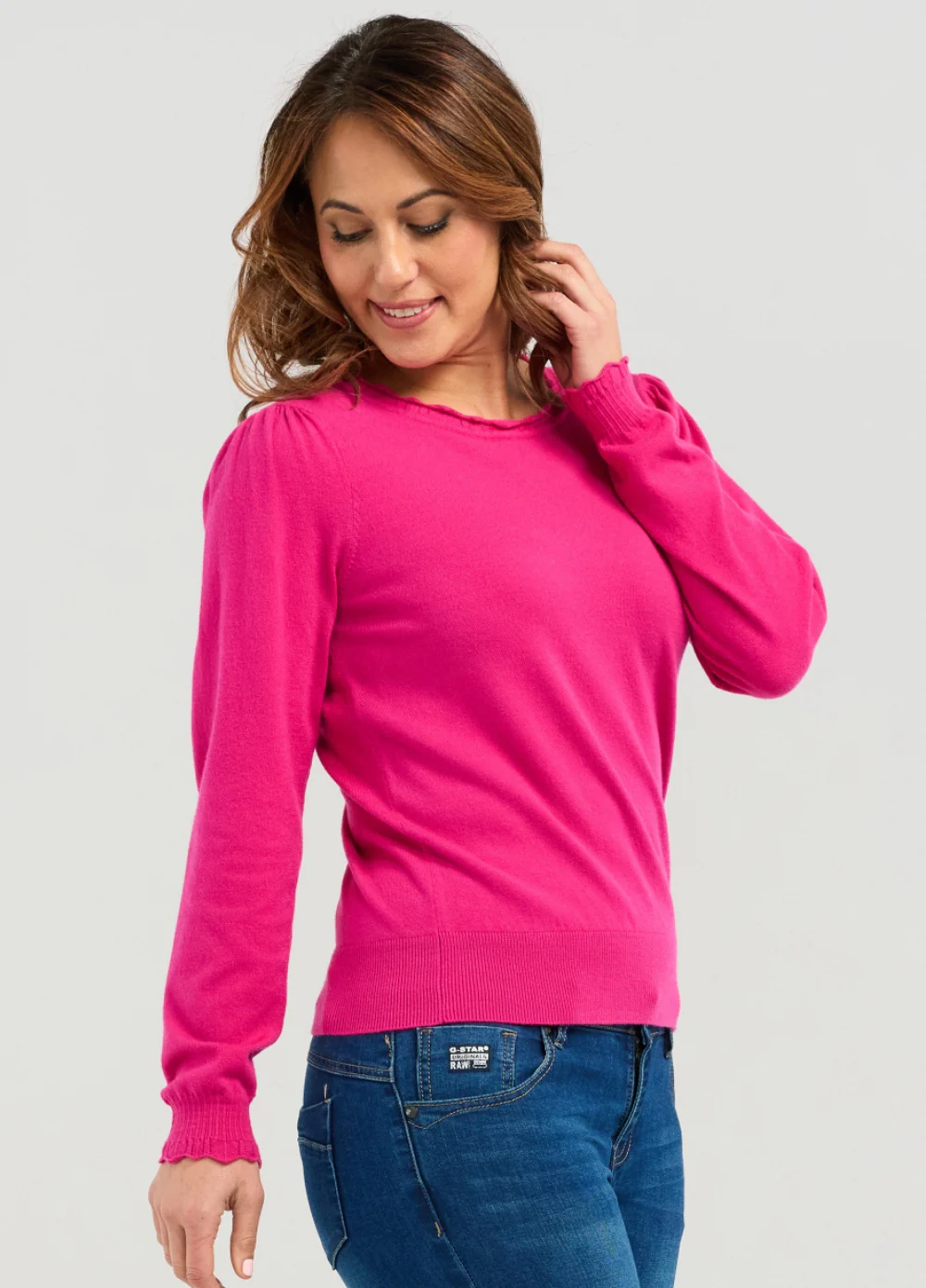 Seduce Halsey Knit- Hot Pink - Image 2