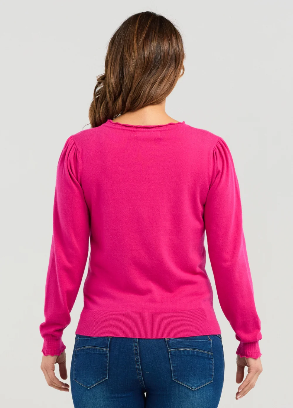 Seduce Halsey Knit- Hot Pink - Image 4