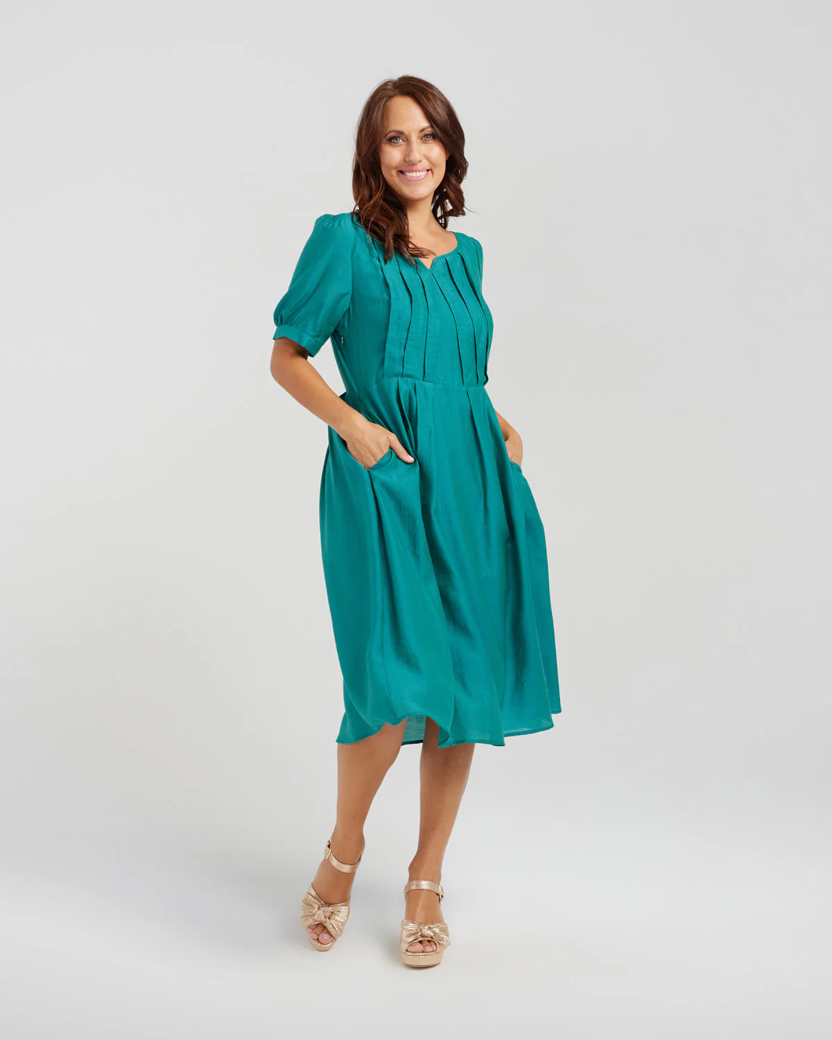 Seduce Julia Dress - Forest Green - Image 7