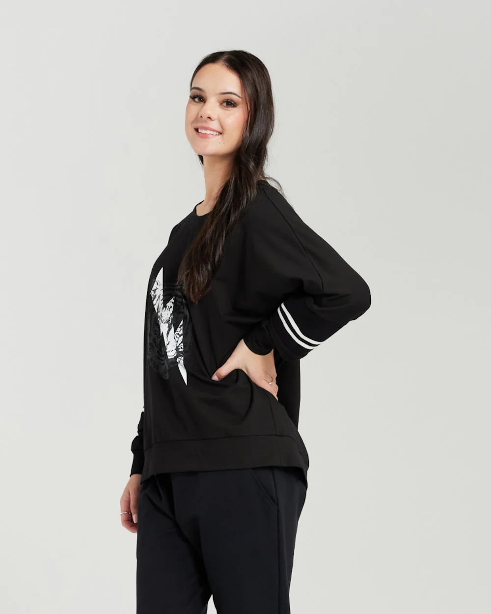 Seduce Layla Jumper - Black - Image 4