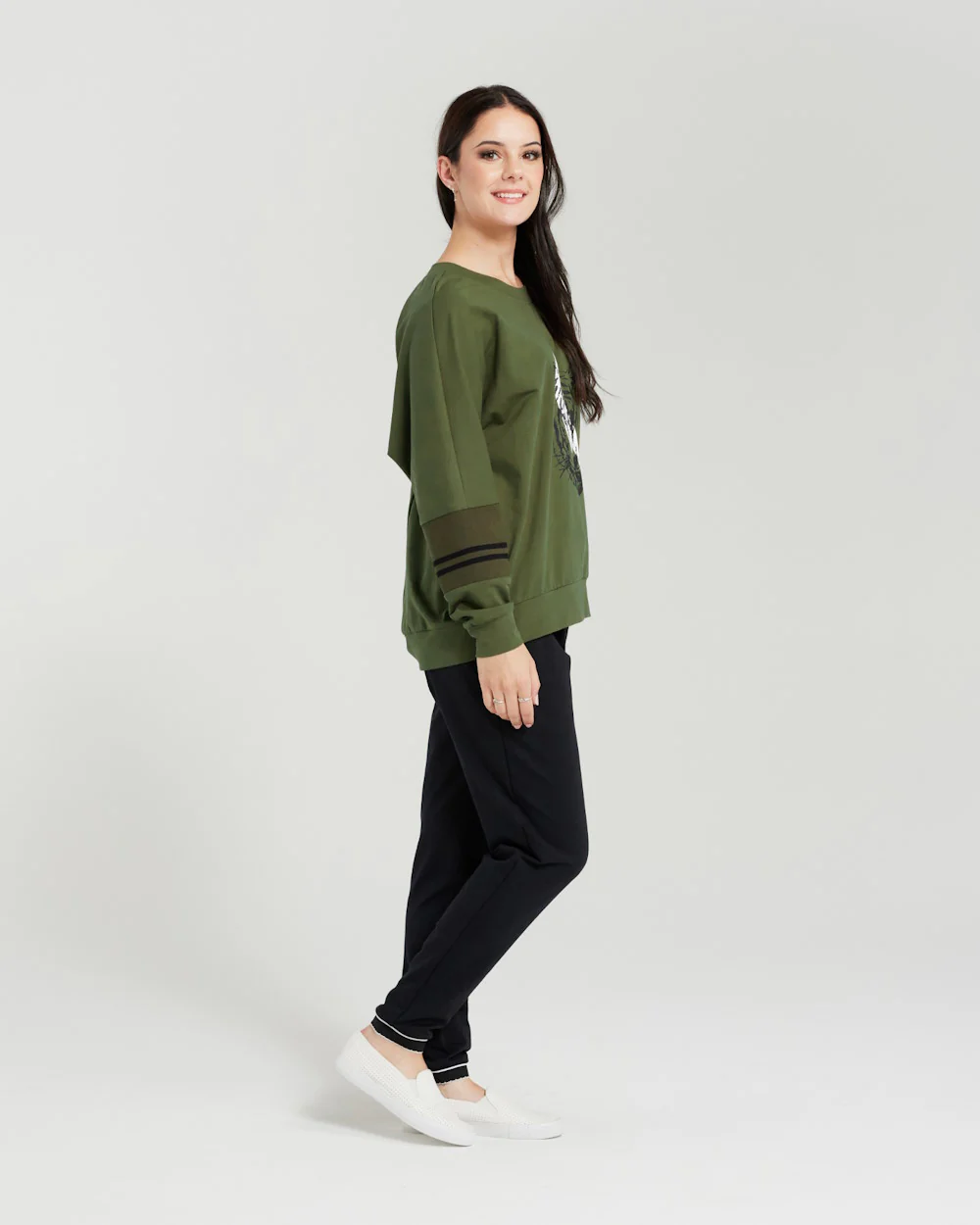 Seduce Layla Jumper - Olive - Image 4