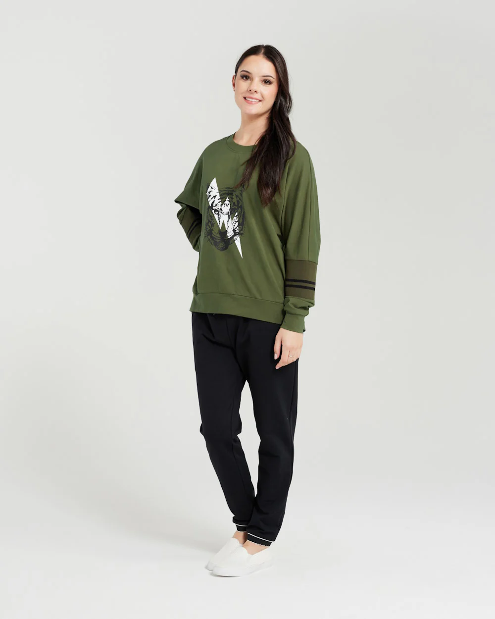 Seduce Layla Jumper - Olive - Image 5