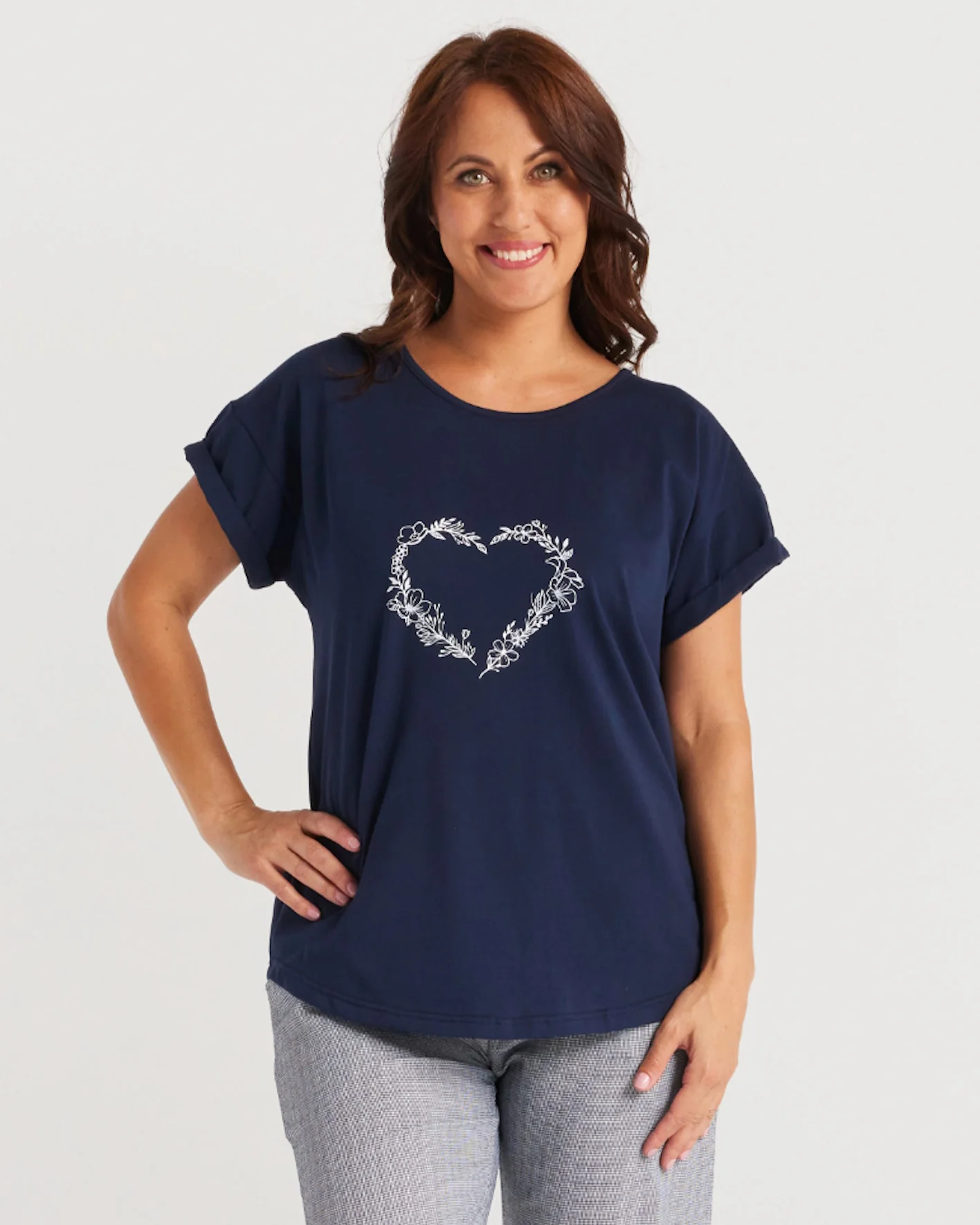 Seduce Lily Top -Marine Navy