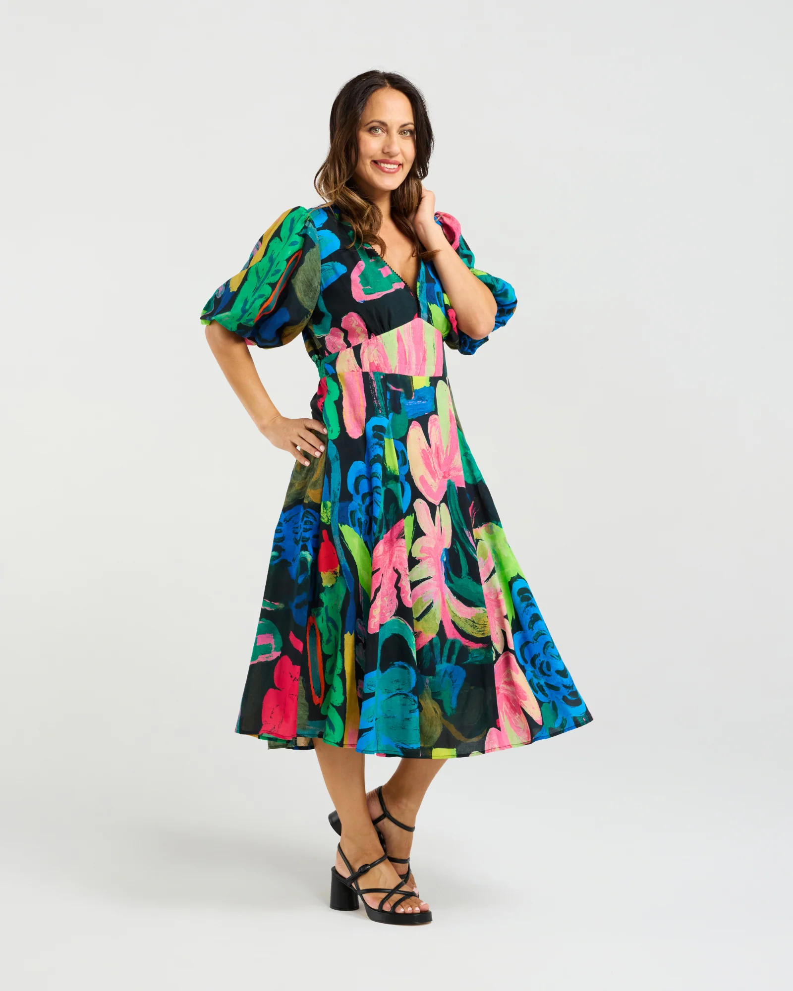 Seduce Olivia Dress - Midnight Fern - Image 3
