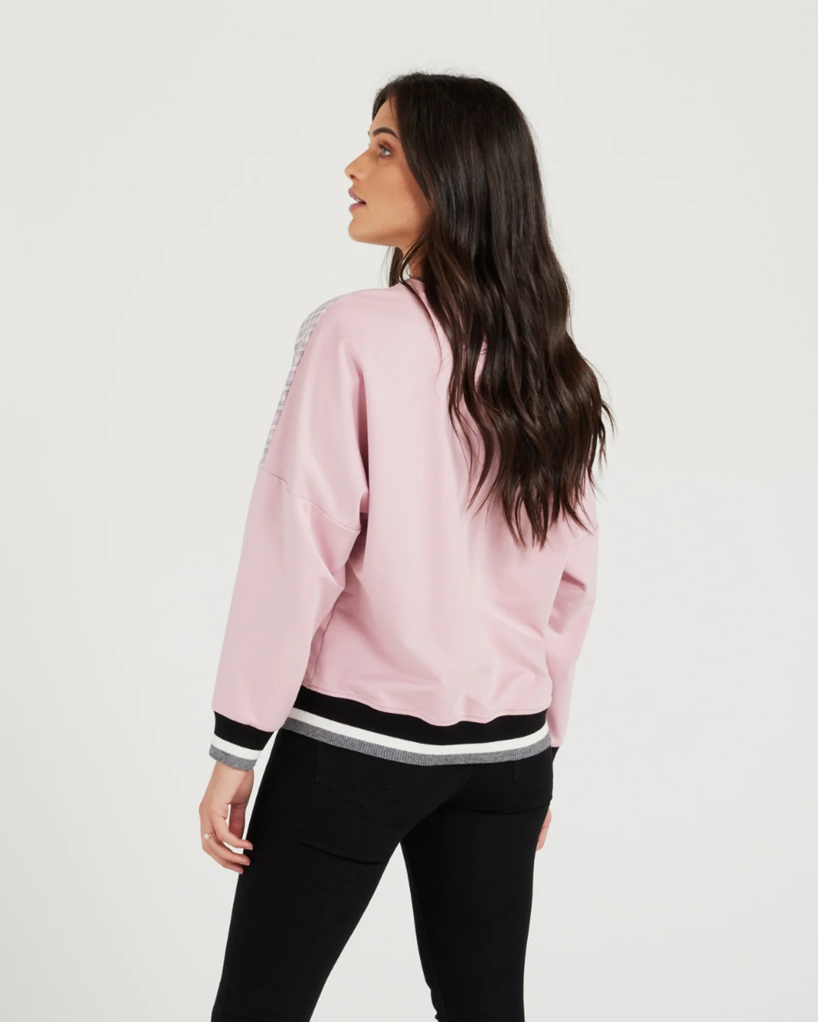 Seduce Relaxed Top - Grey / Pink - Image 5