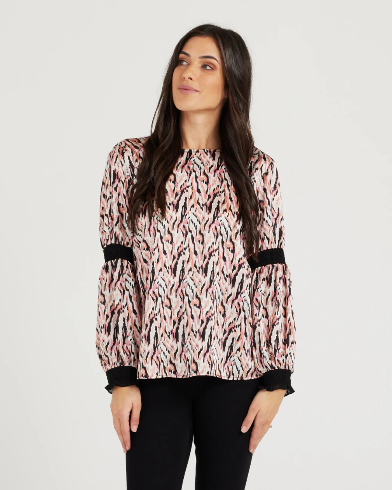 Seduce Renoir Top - Pink Animal