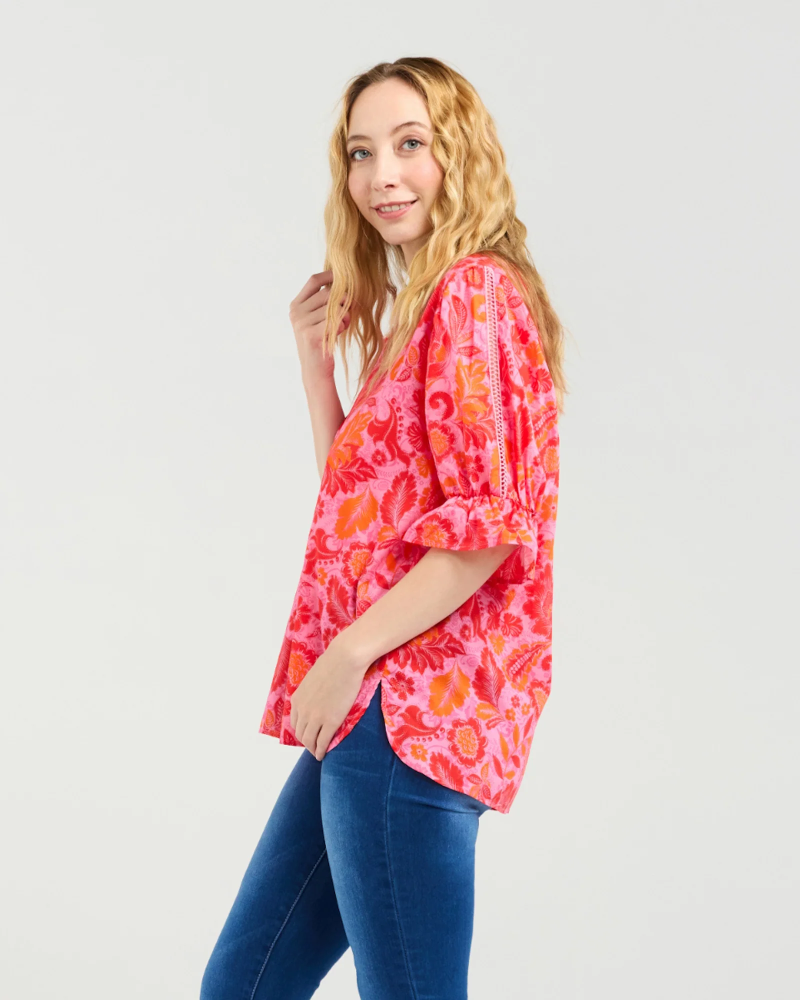 Seduce Sadie Top - Abstract Blush - Image 3