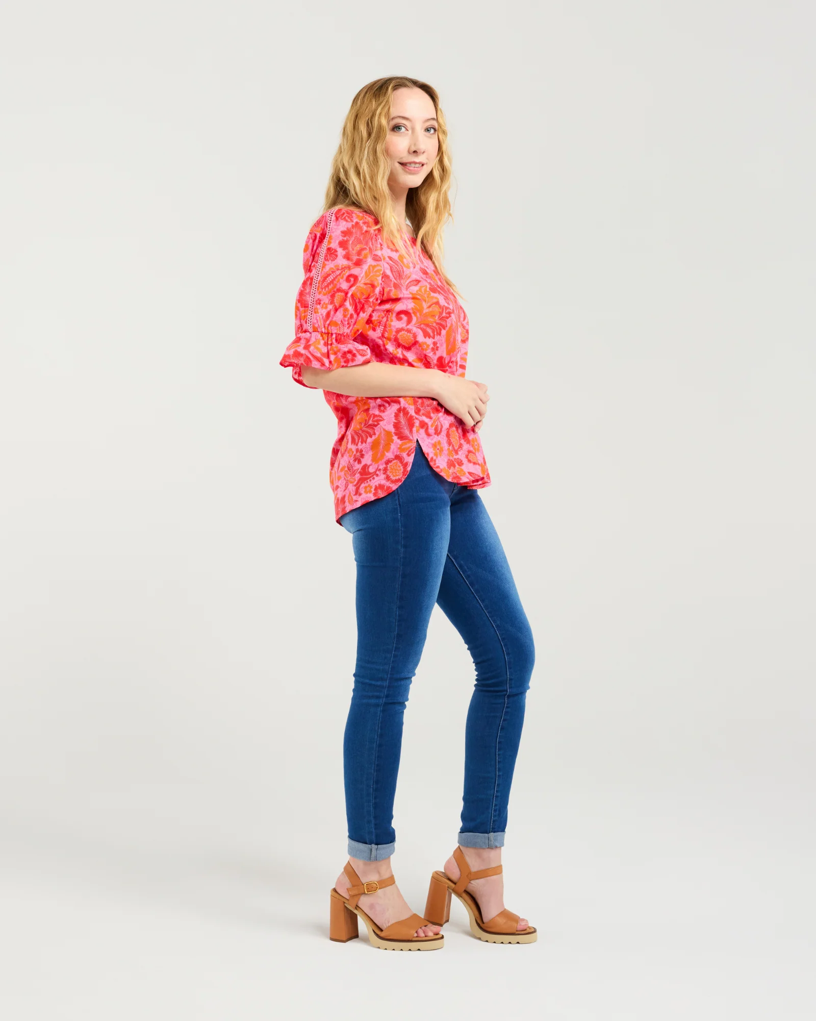 Seduce Sadie Top - Abstract Blush - Image 4