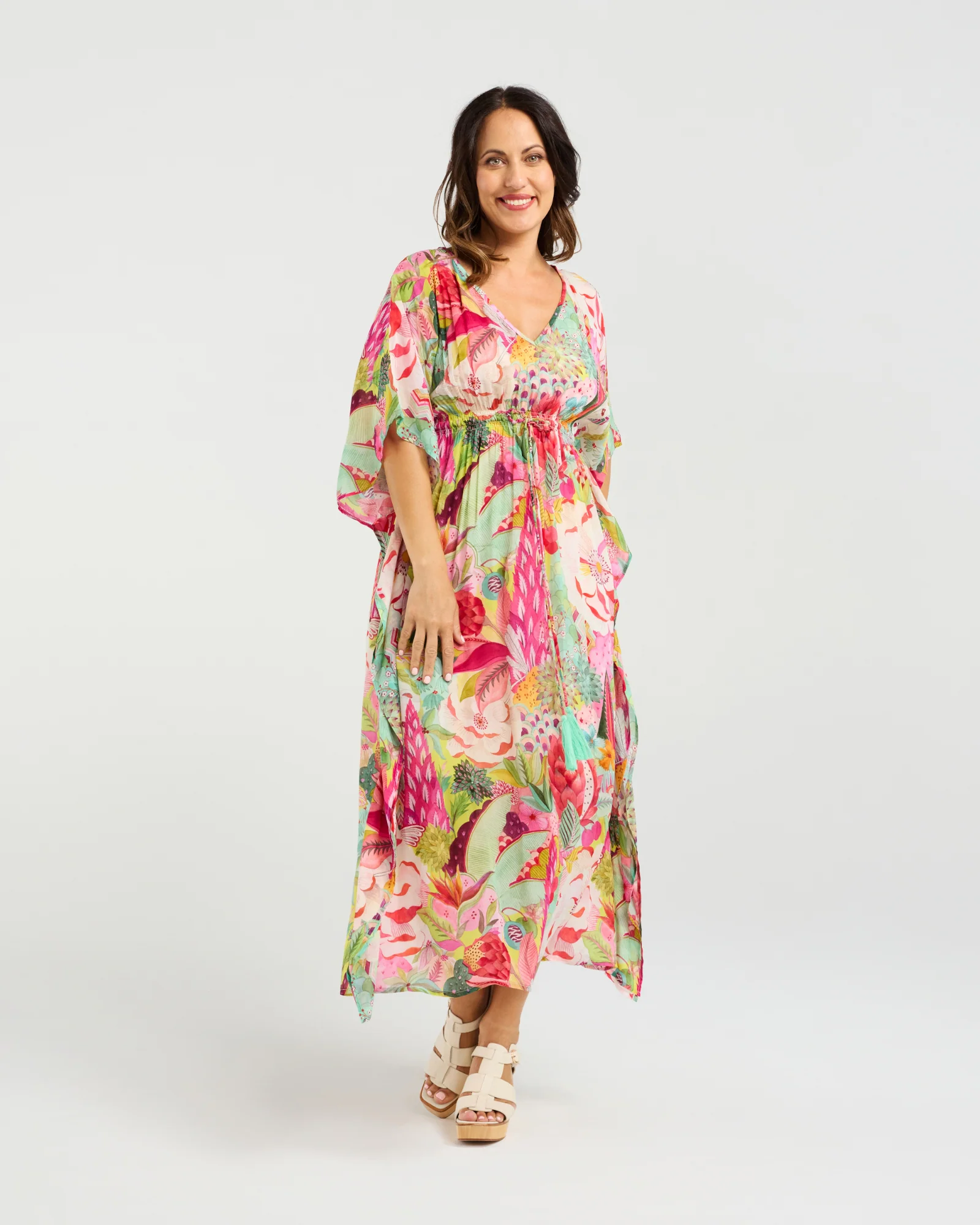 Seduce Sonya Dress - Blossom Pop