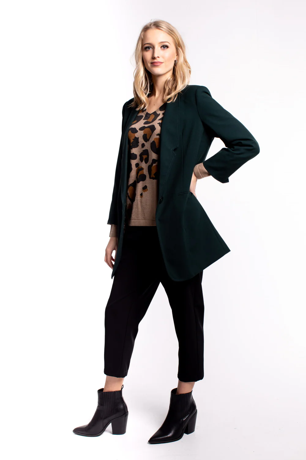 Seduce Treena Blazer - Forest