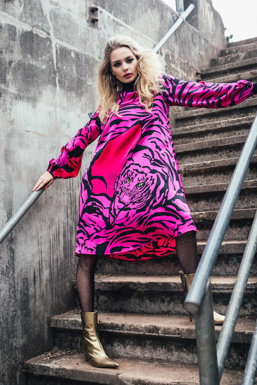 Shilo Dress Guchette - Pink