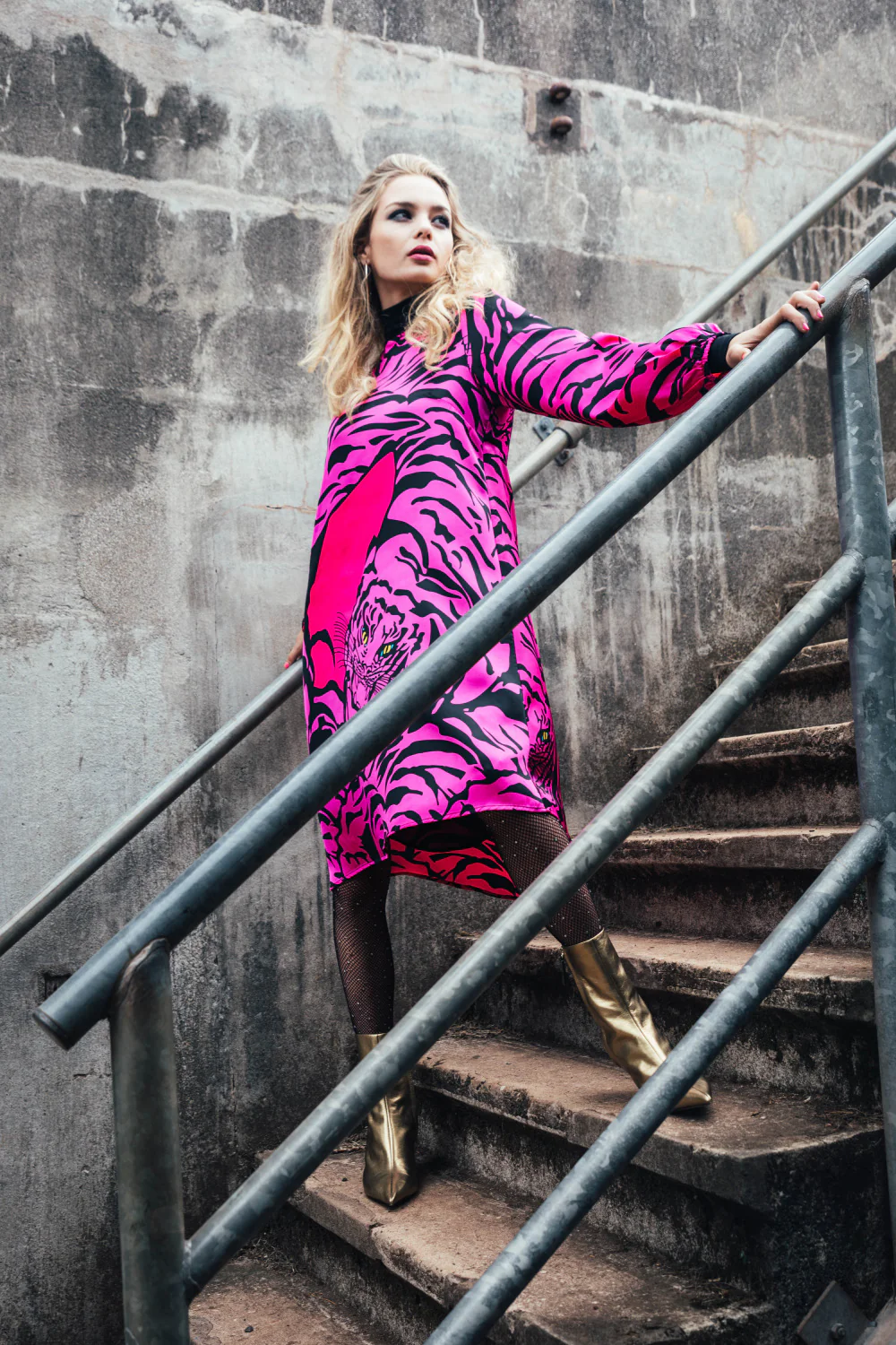 Shilo Dress Guchette - Pink - Image 3