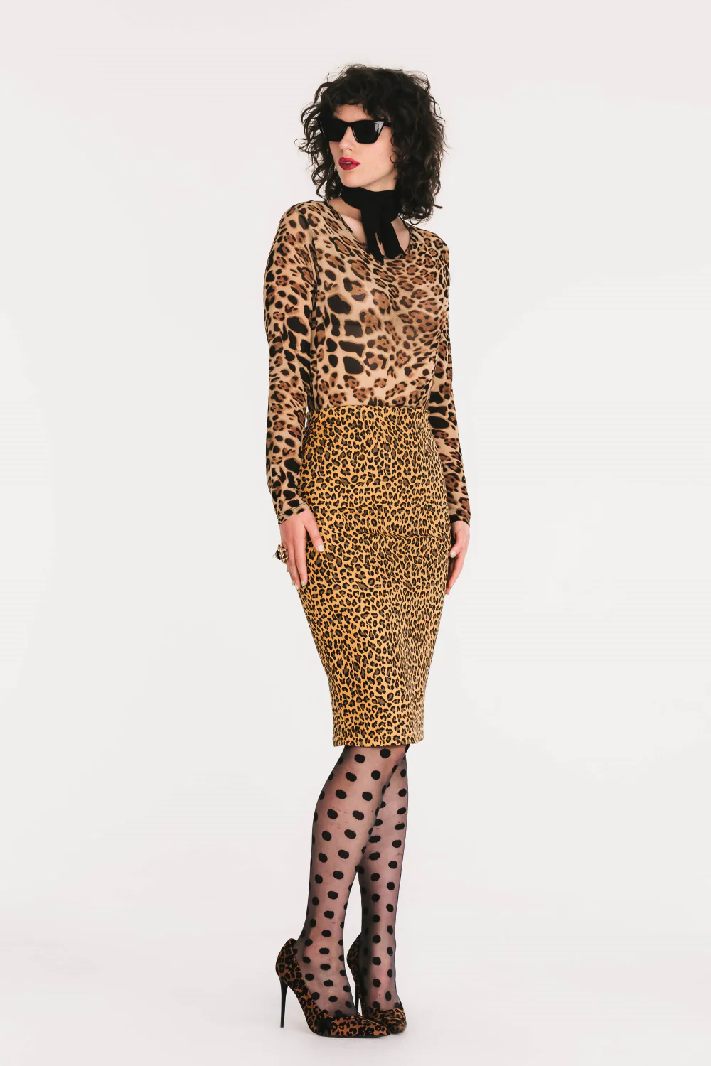 Skinny Skirt -Luxe Suedette-Mustard