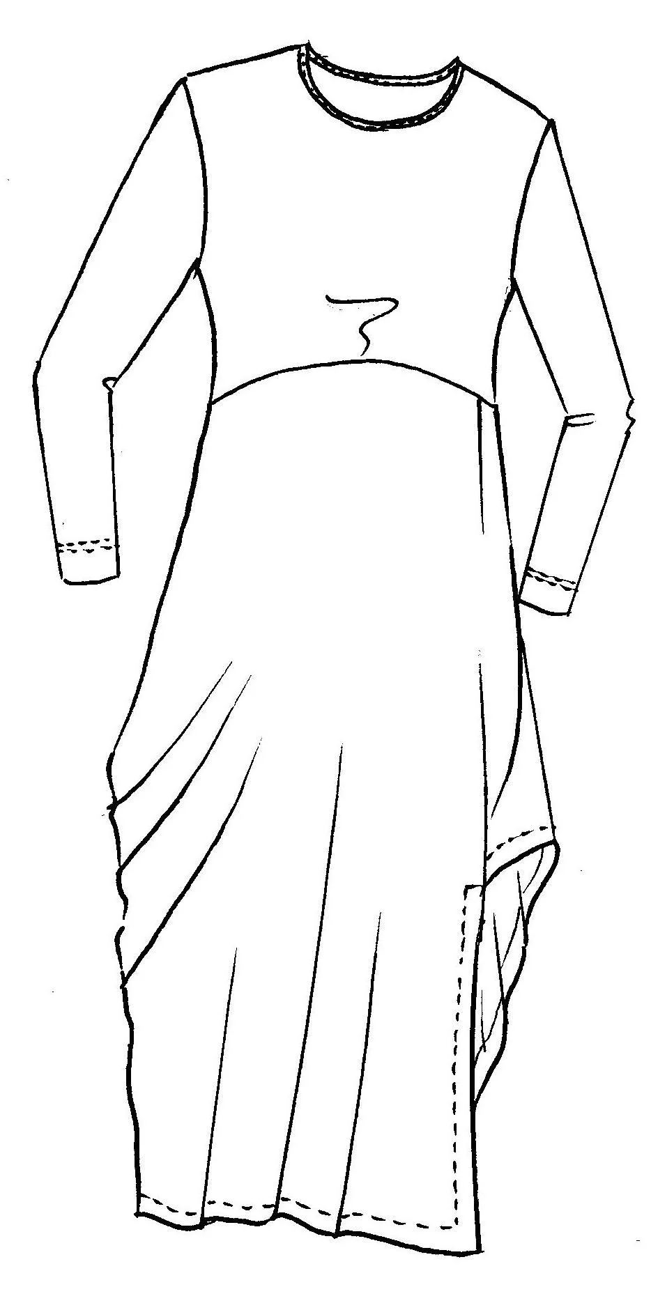Spliced Crew Dress - Image 2
