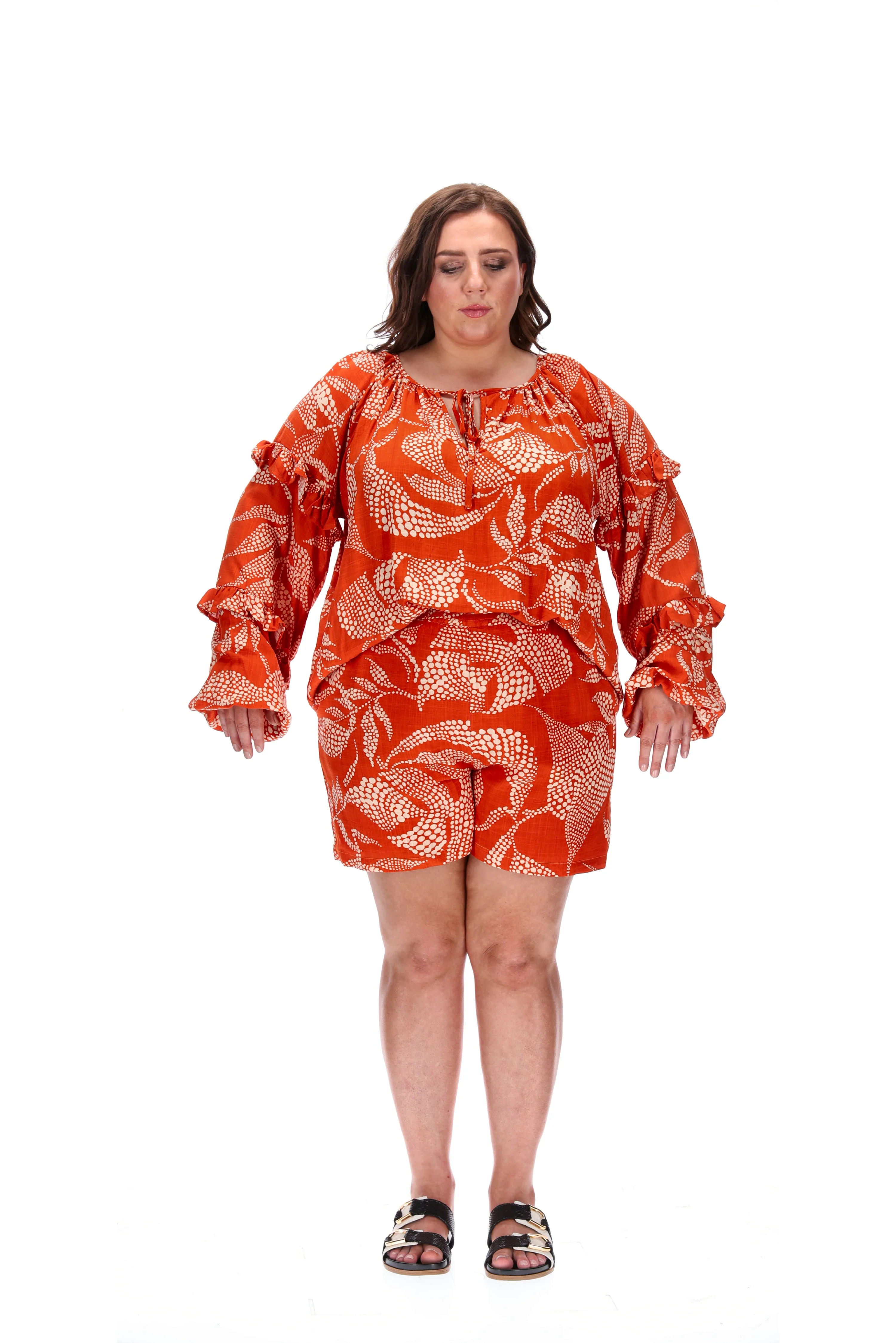 Stella Royal Elijah Blouse Orange - Image 7