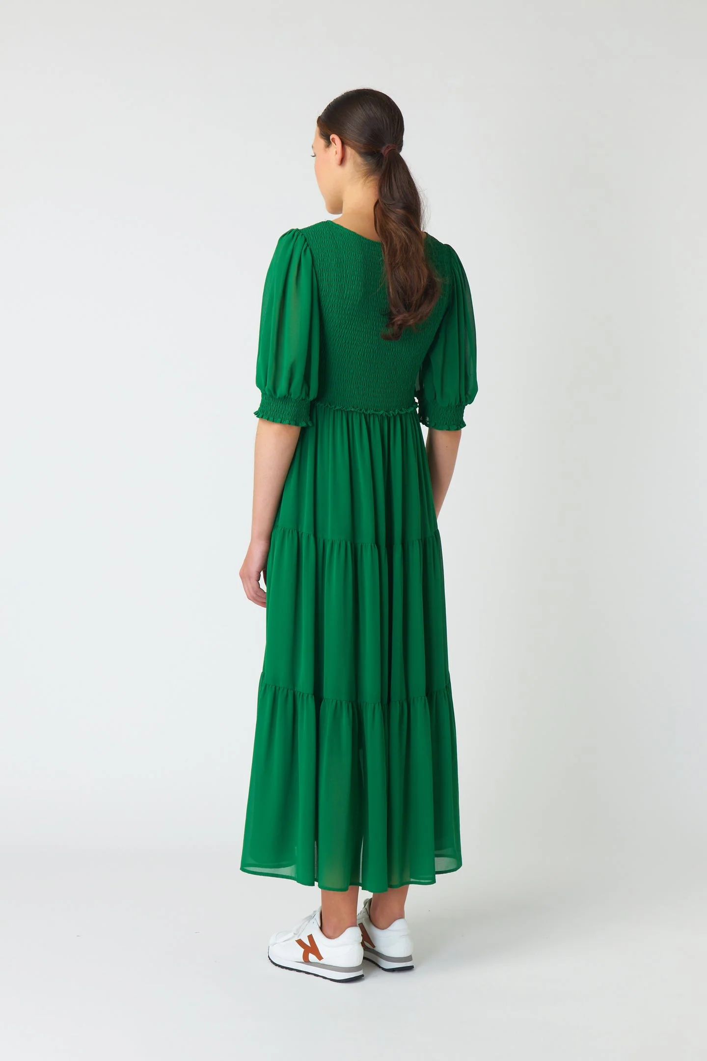 Sylvester Billowy Dress - Emerald - Image 4