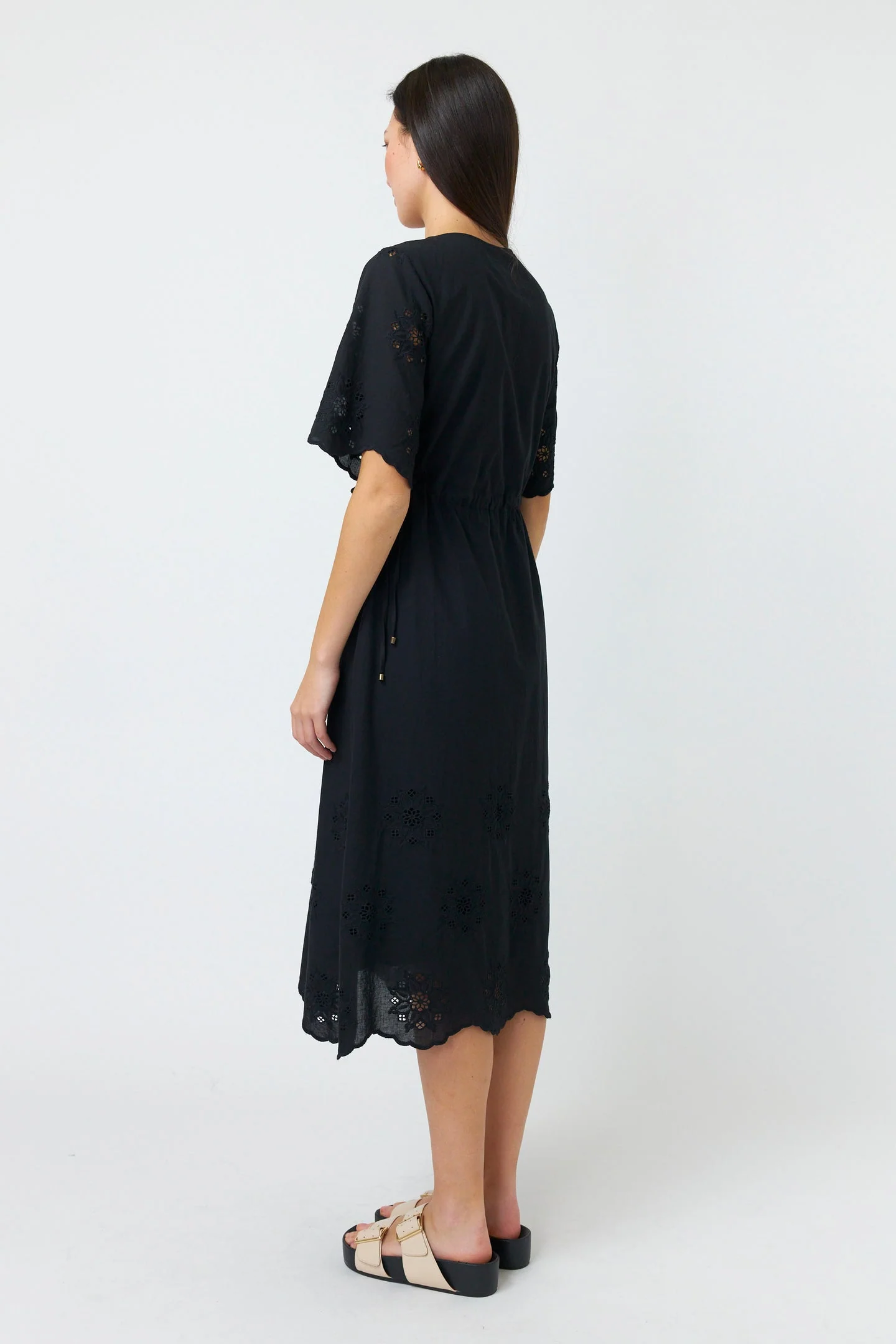 Sylvester Broderie Dress Black - Image 5