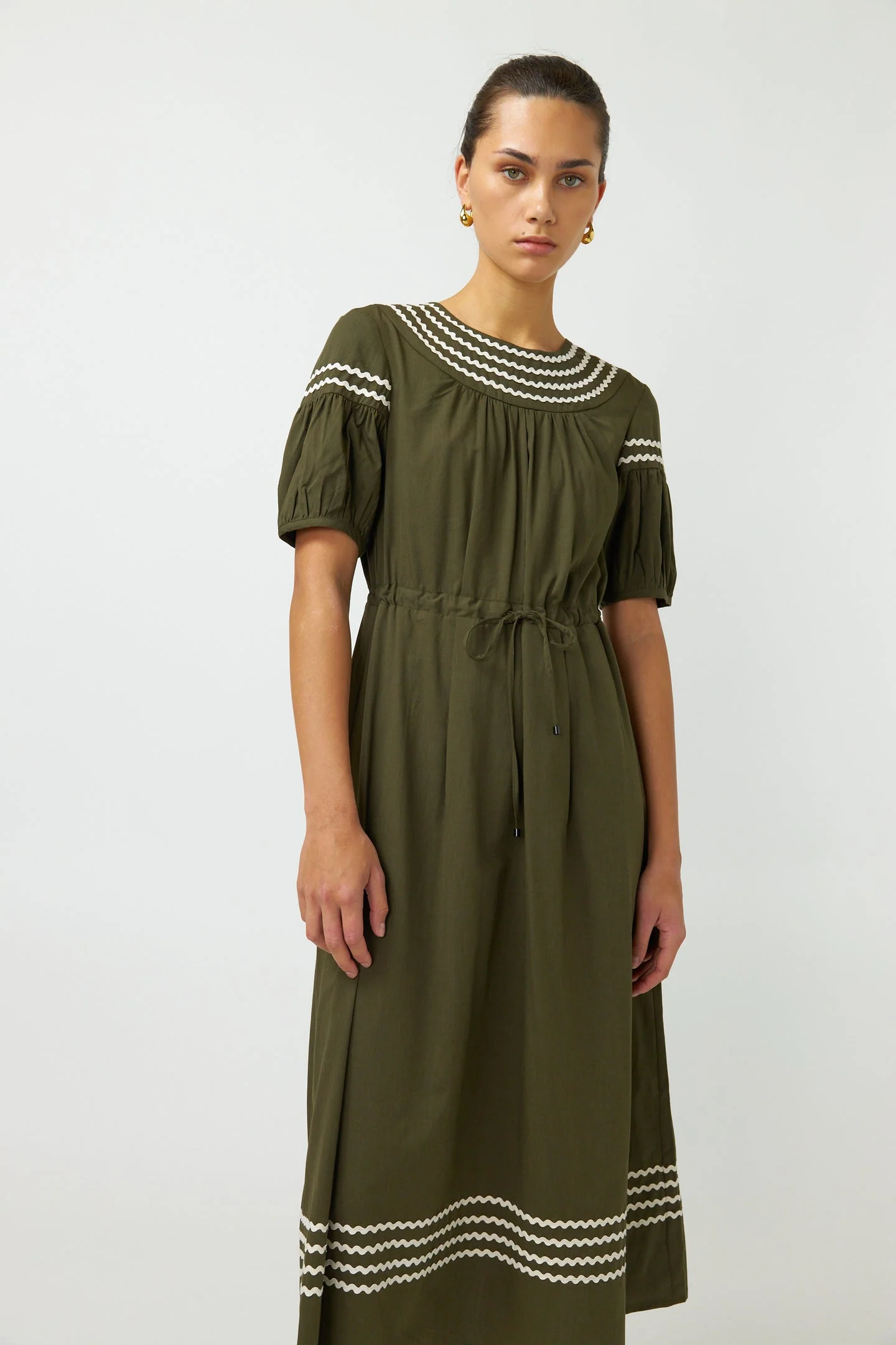 Sylvester Ric Rac Dress Olive
