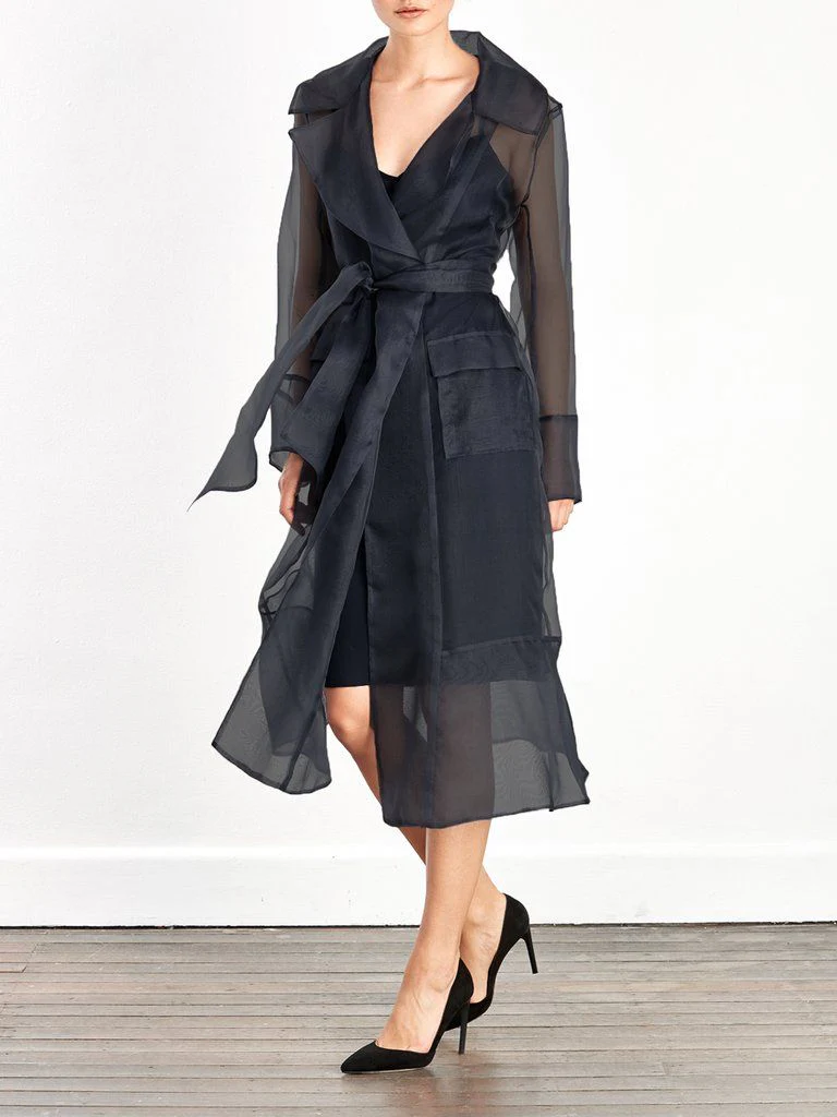 Viktoria Jacket- Black 100% SILK - Image 4