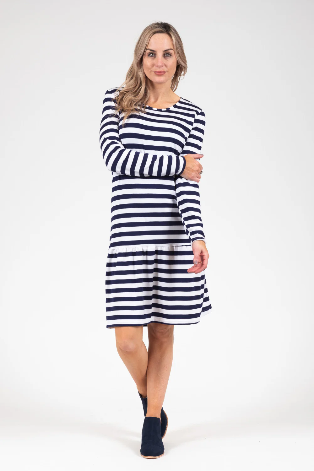 White Chalk - Kowhai Dress - N&W Stripe - Image 3