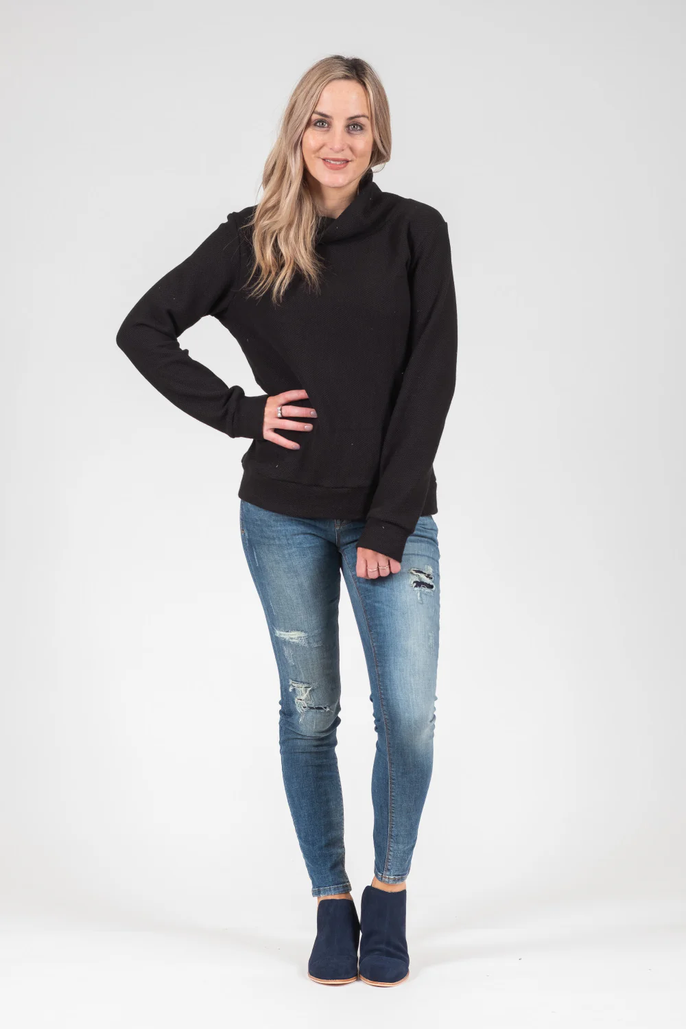 White Chalk - Max Jumper - Black - Image 4