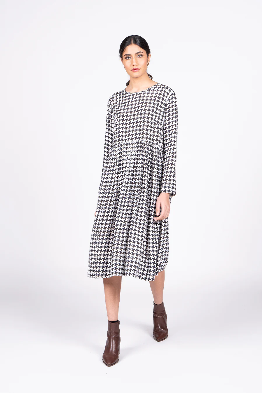 Wilson Trollope Otama Dress - Houndstooth - Image 8