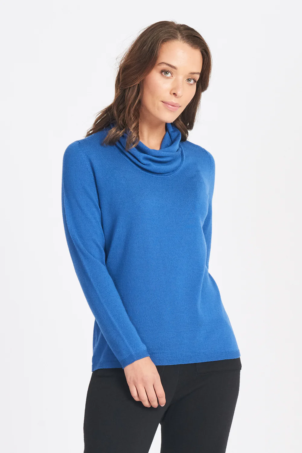 Optimum Wrap Neck Jumper - Cerise - Image 4