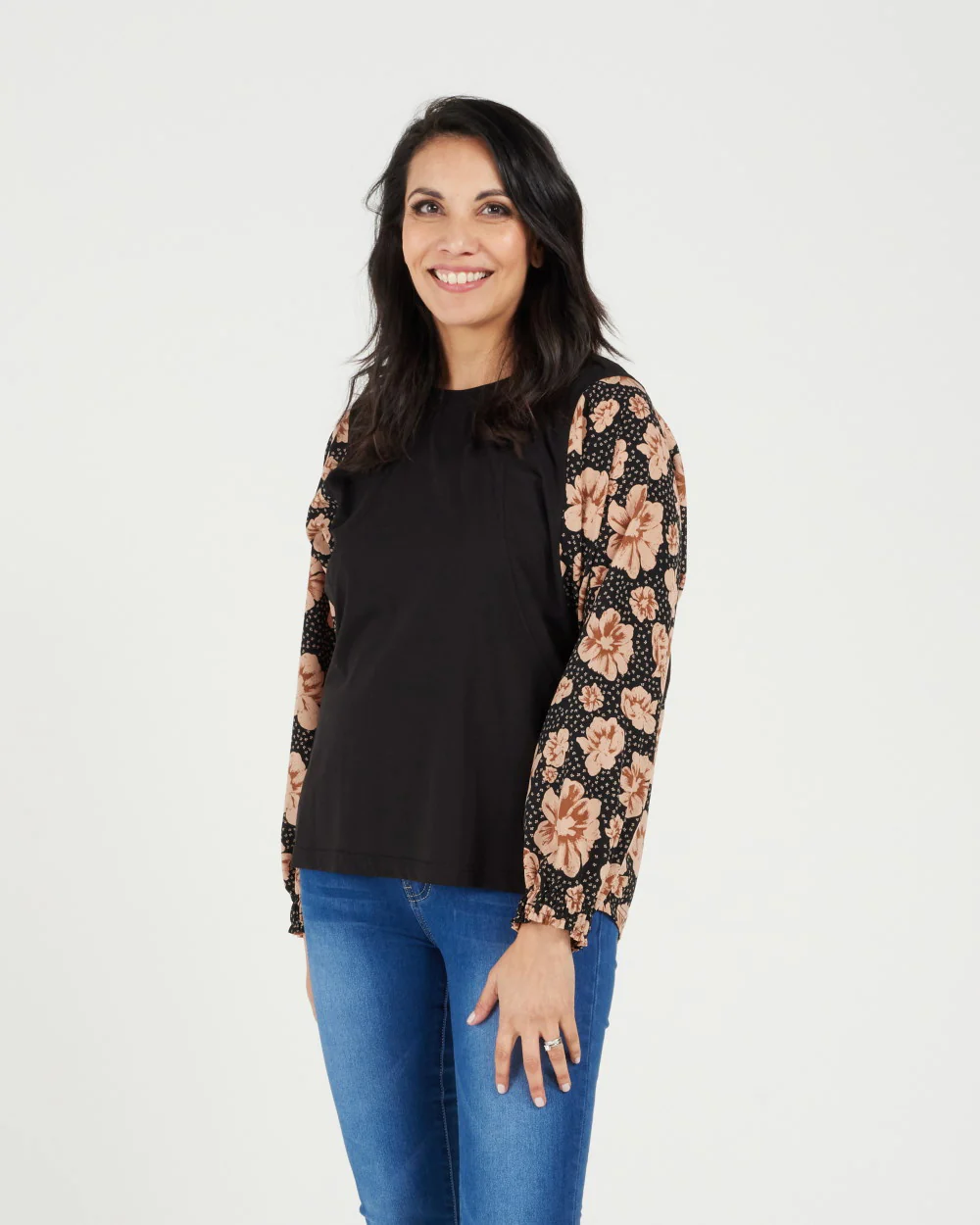 Zafina Amelia Top - Black - Image 3