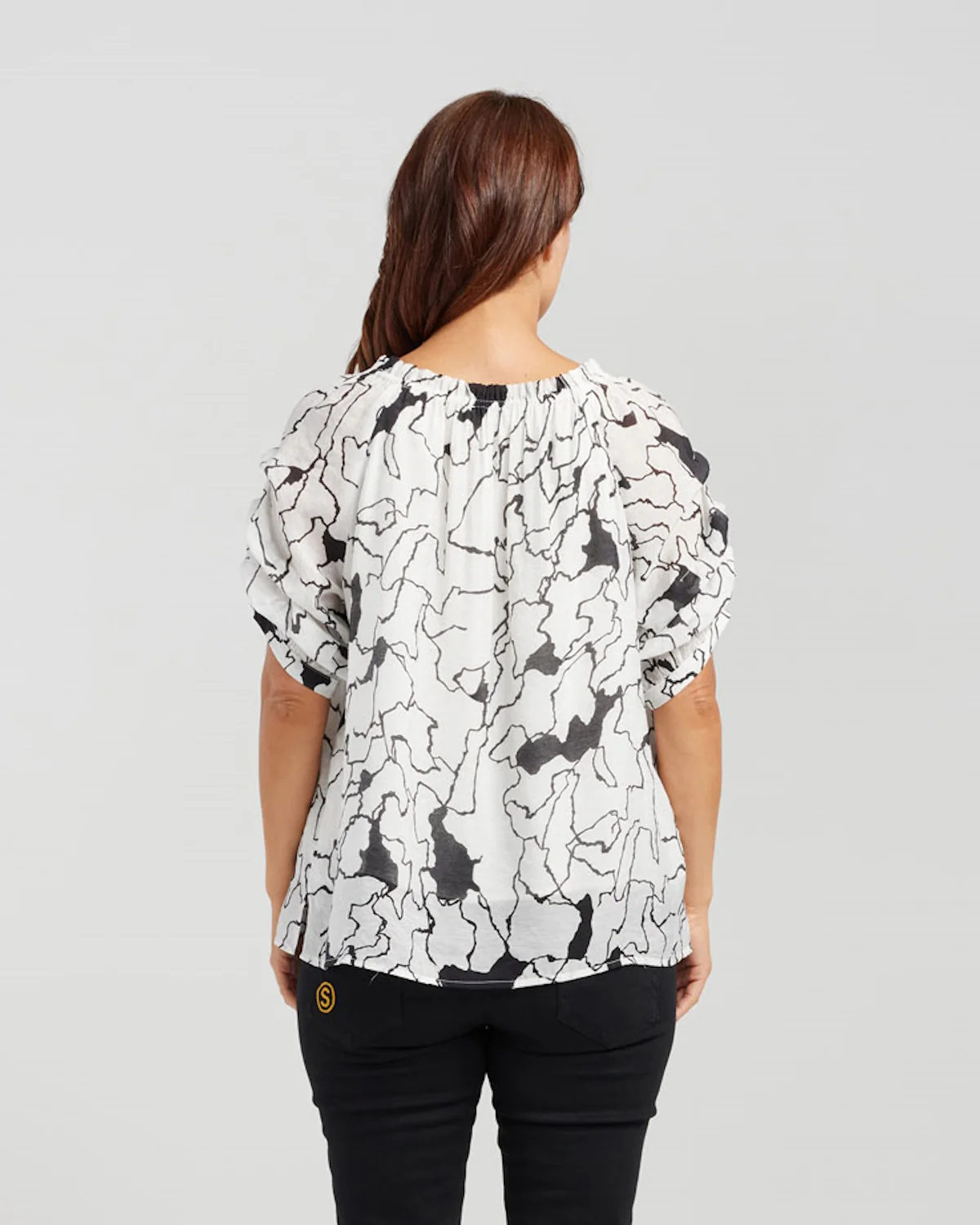 Zafina Anne Top - Marble - Image 8
