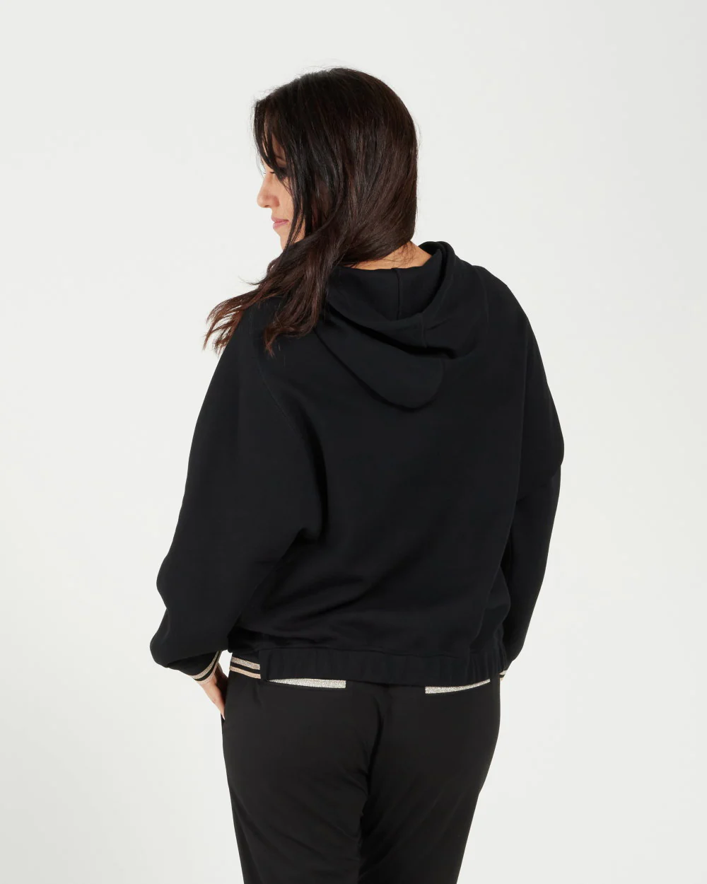 Zafina Arc Hoodie- Black - Image 2