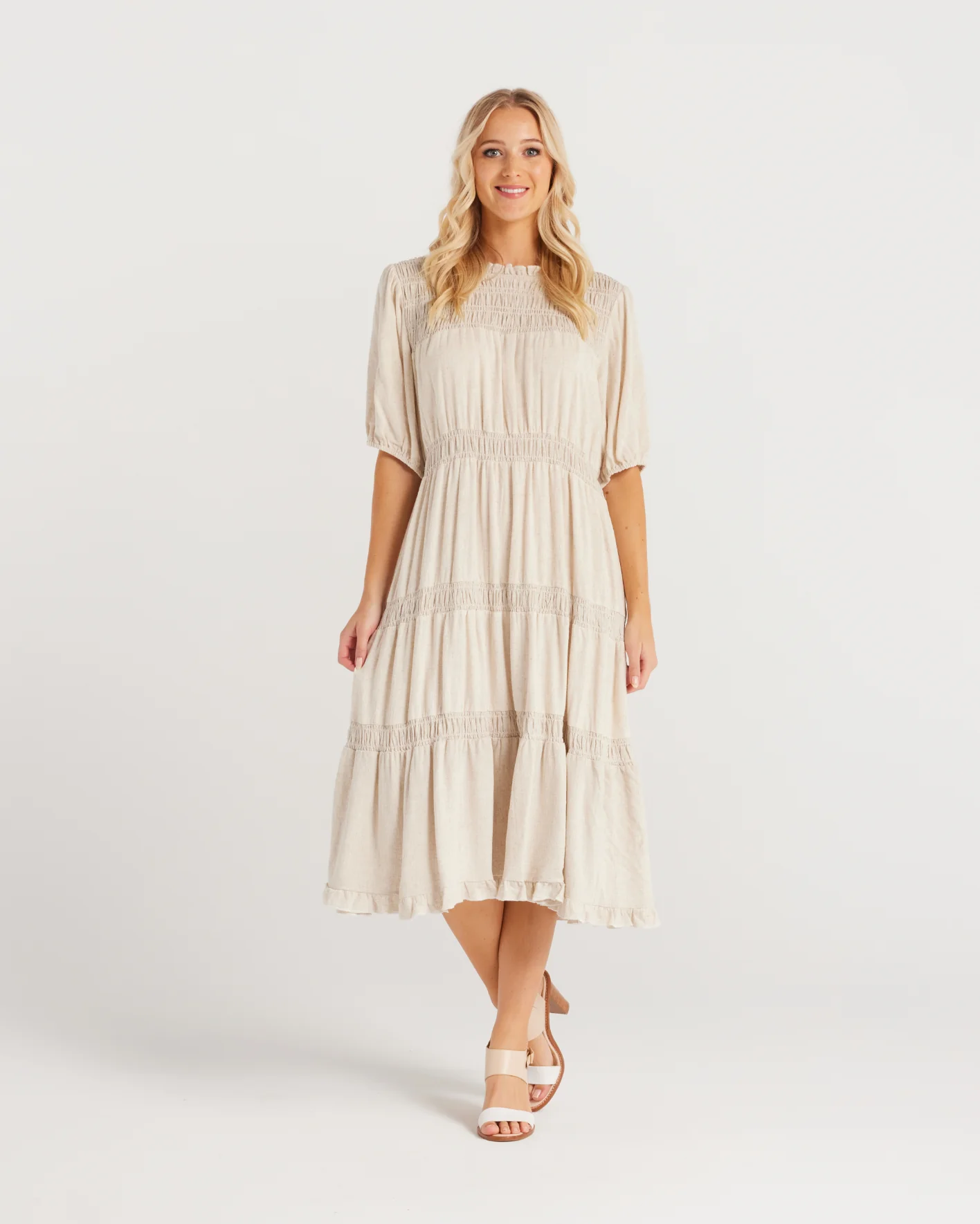 Zafina Astrid Dress Natural