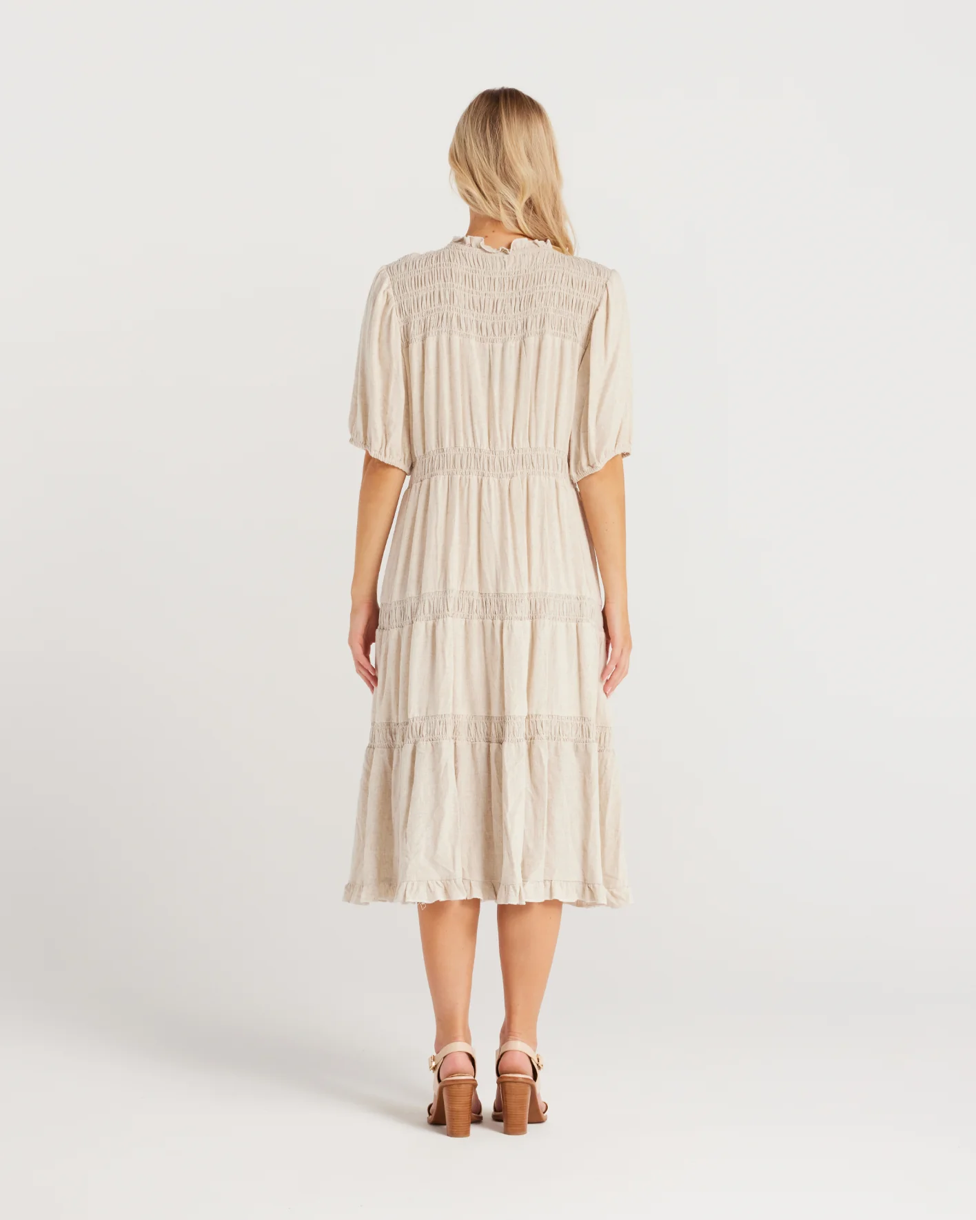 Zafina Astrid Dress Natural - Image 3