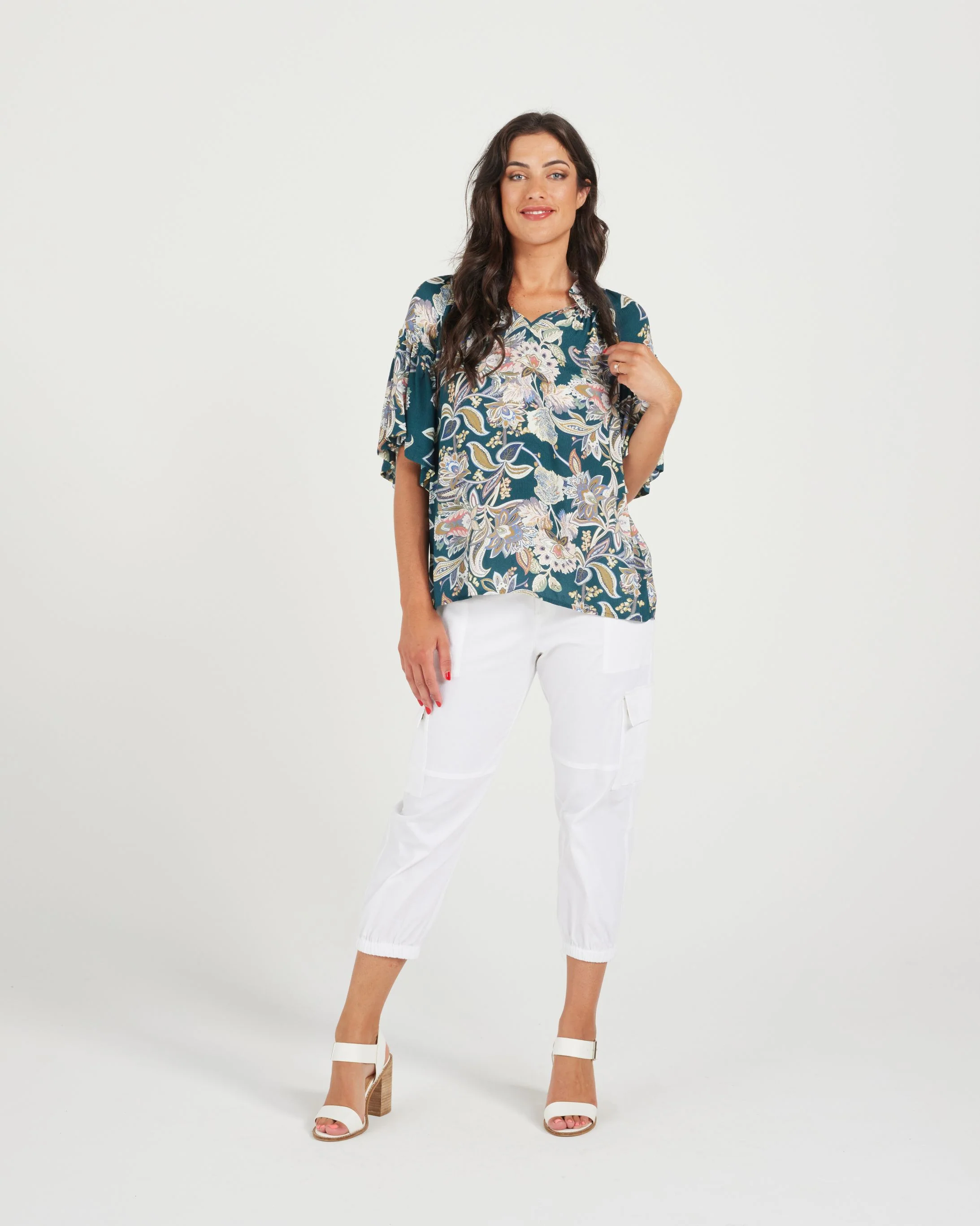 Zafina Chloe Top - Jade - Image 2