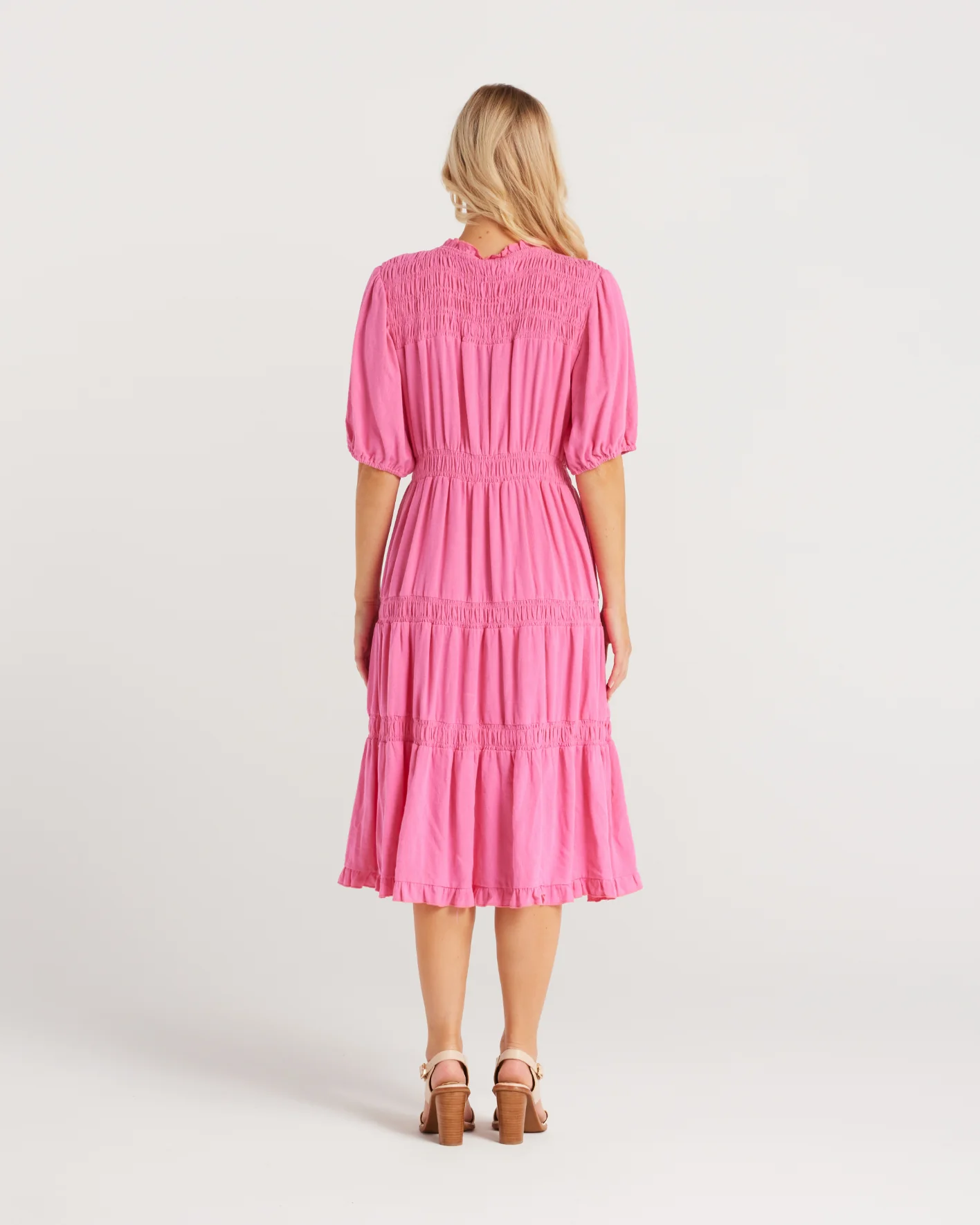 Zafina Astrid Dress Bright Pink - Image 6
