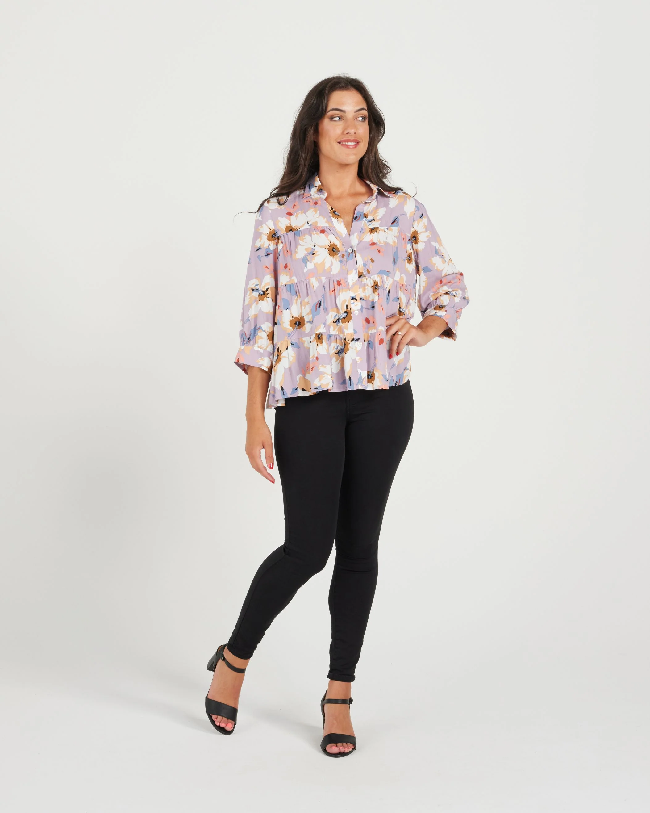 Zafina Ezra Top - Lilac - Image 2