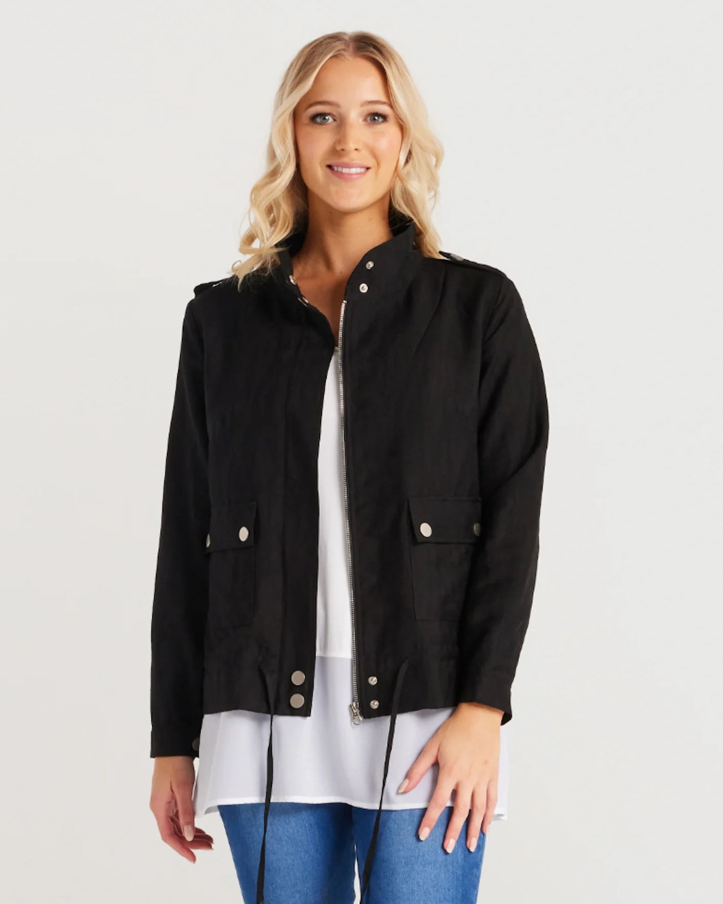 Zafina Flora Jacket Black