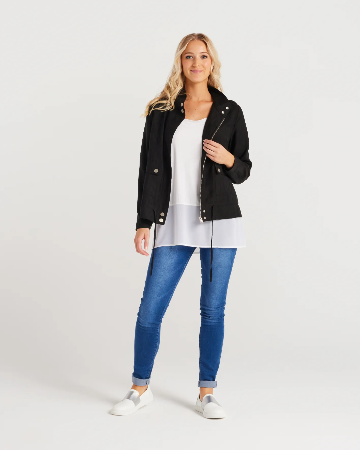 Zafina Flora Jacket Black - Image 3