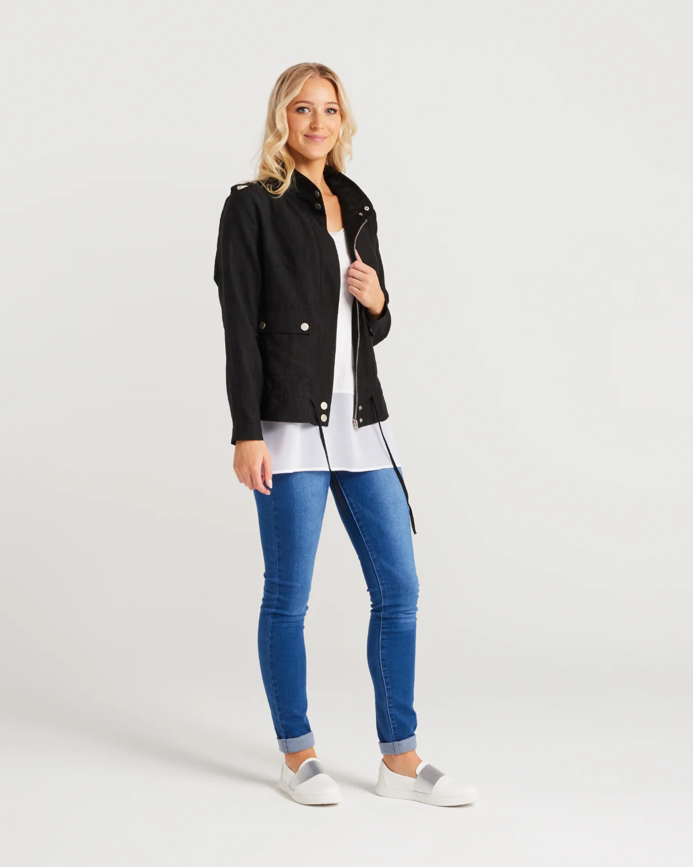 Zafina Flora Jacket Black - Image 6