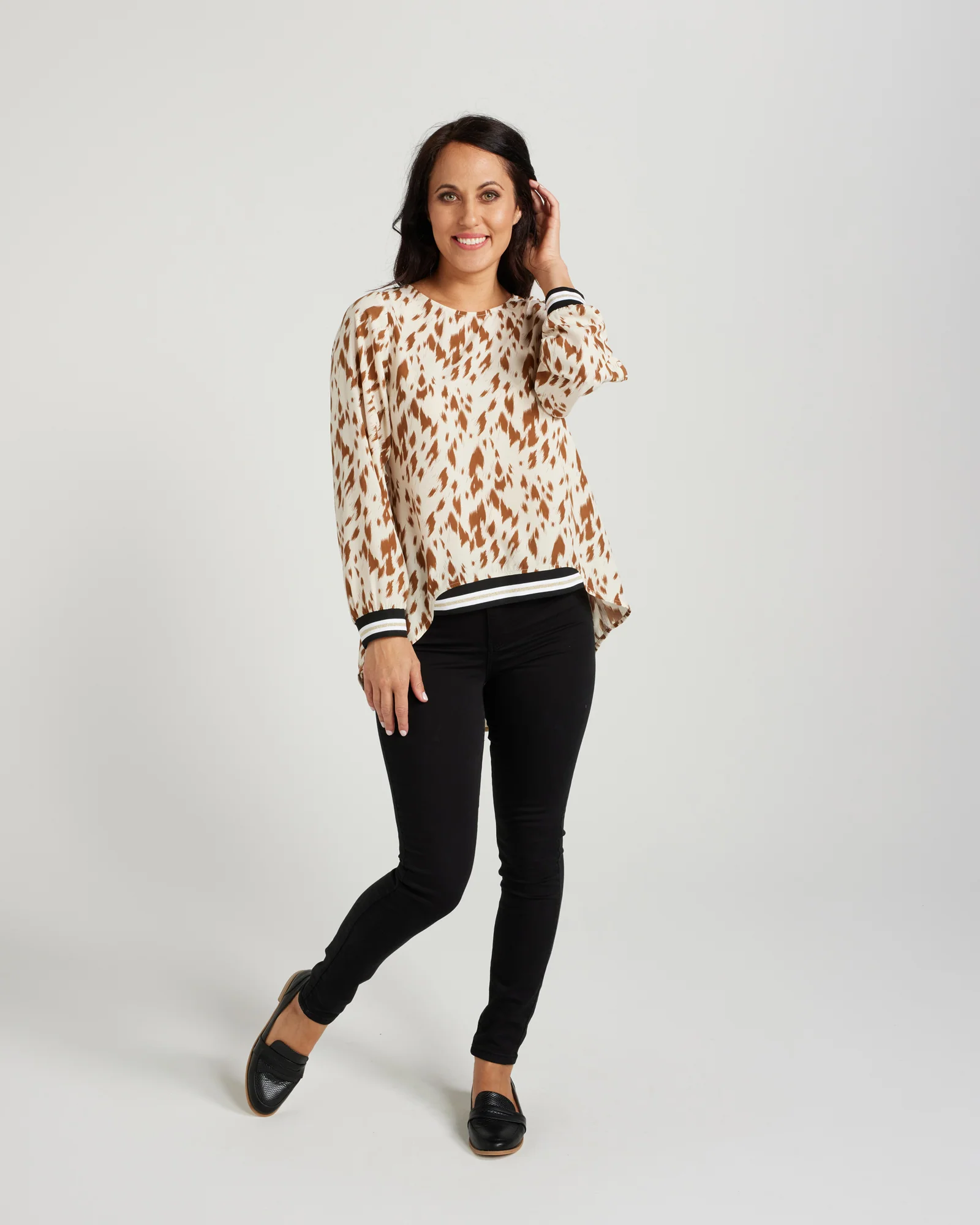 Zafina Havana Africa Camel Top - Image 3
