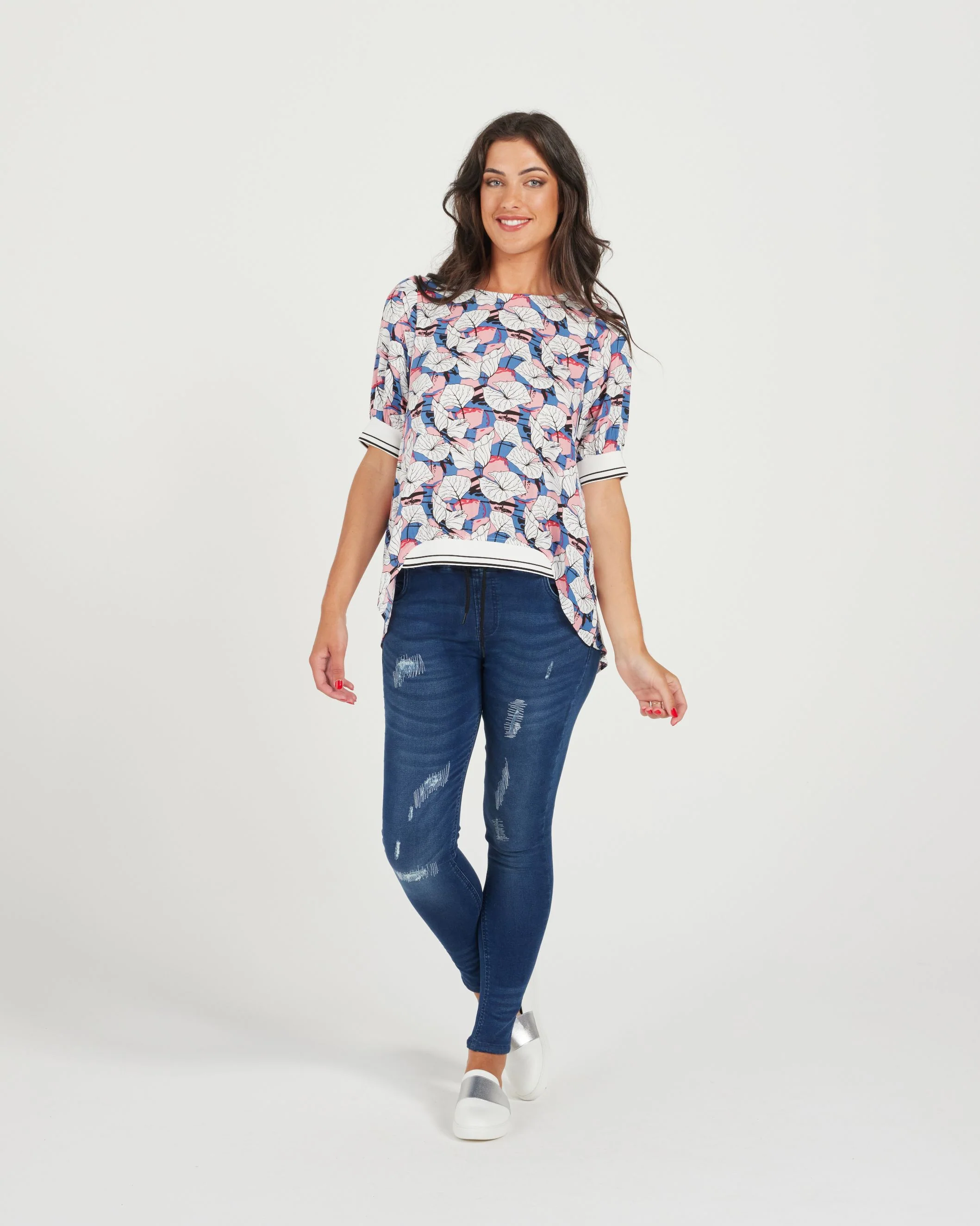 Zafina Havana Top - Leaves - Image 4