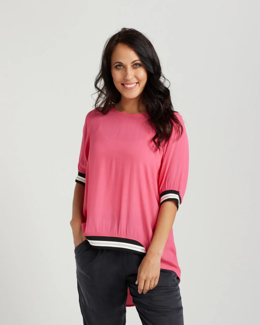 Zafina Havana Top - Hot Pink